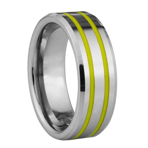  Tungsten ring with Resin enamelled inlay - 8mm wide、mySite、elrpsem3k