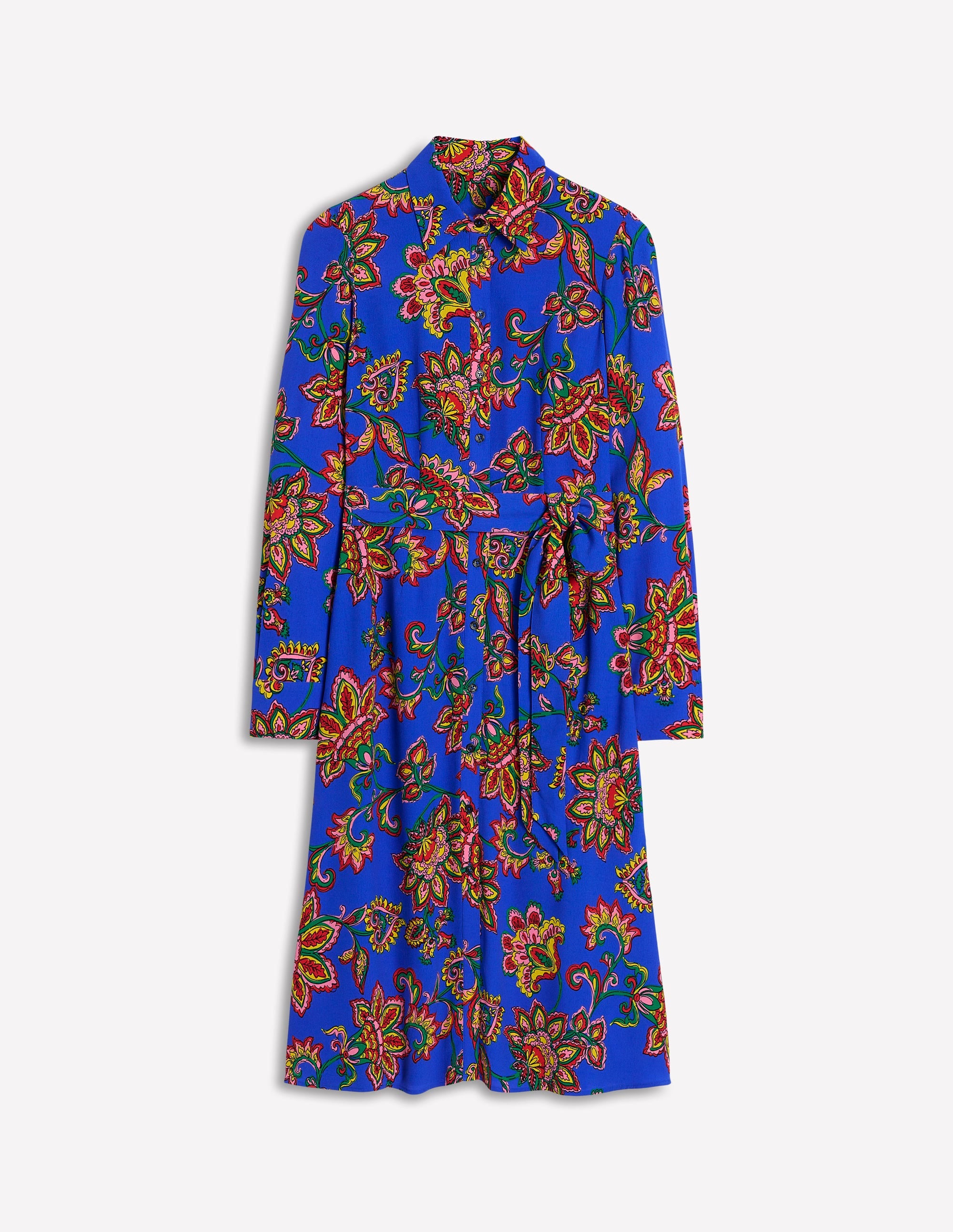  Kate Midi Shirt Dress-Gallery Blue, Whimsical Vine、mySite、ashleygrahame