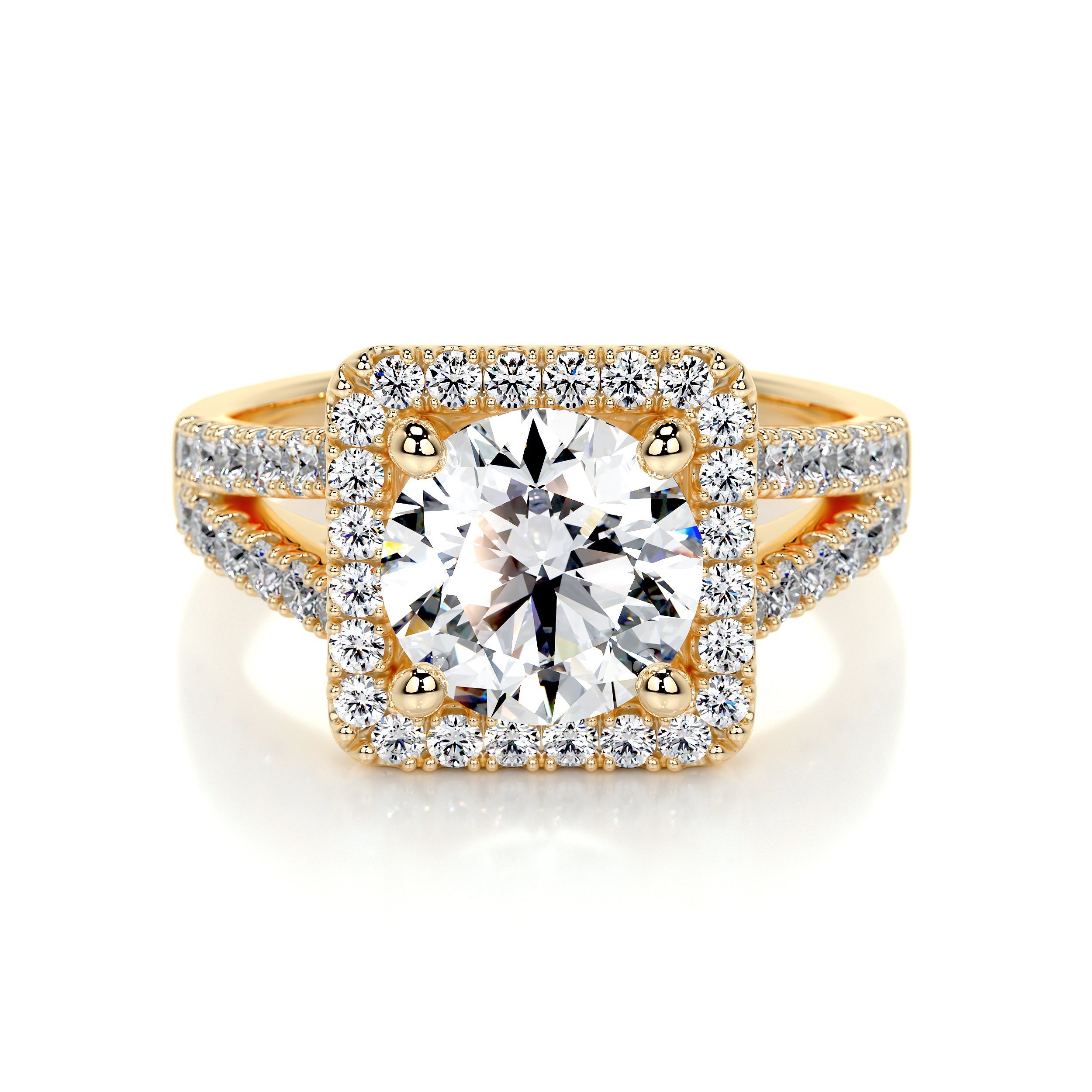 Addison Lab Grown Diamond Ring -18K Yellow Gold、mySite、hinf8tx79