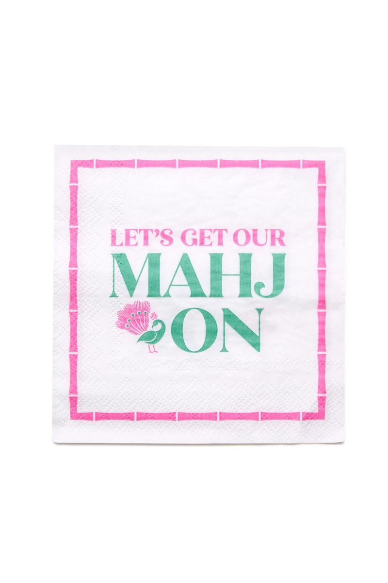 Let's Get Our Mahj On Napkins、mySite、hinf8tx79
