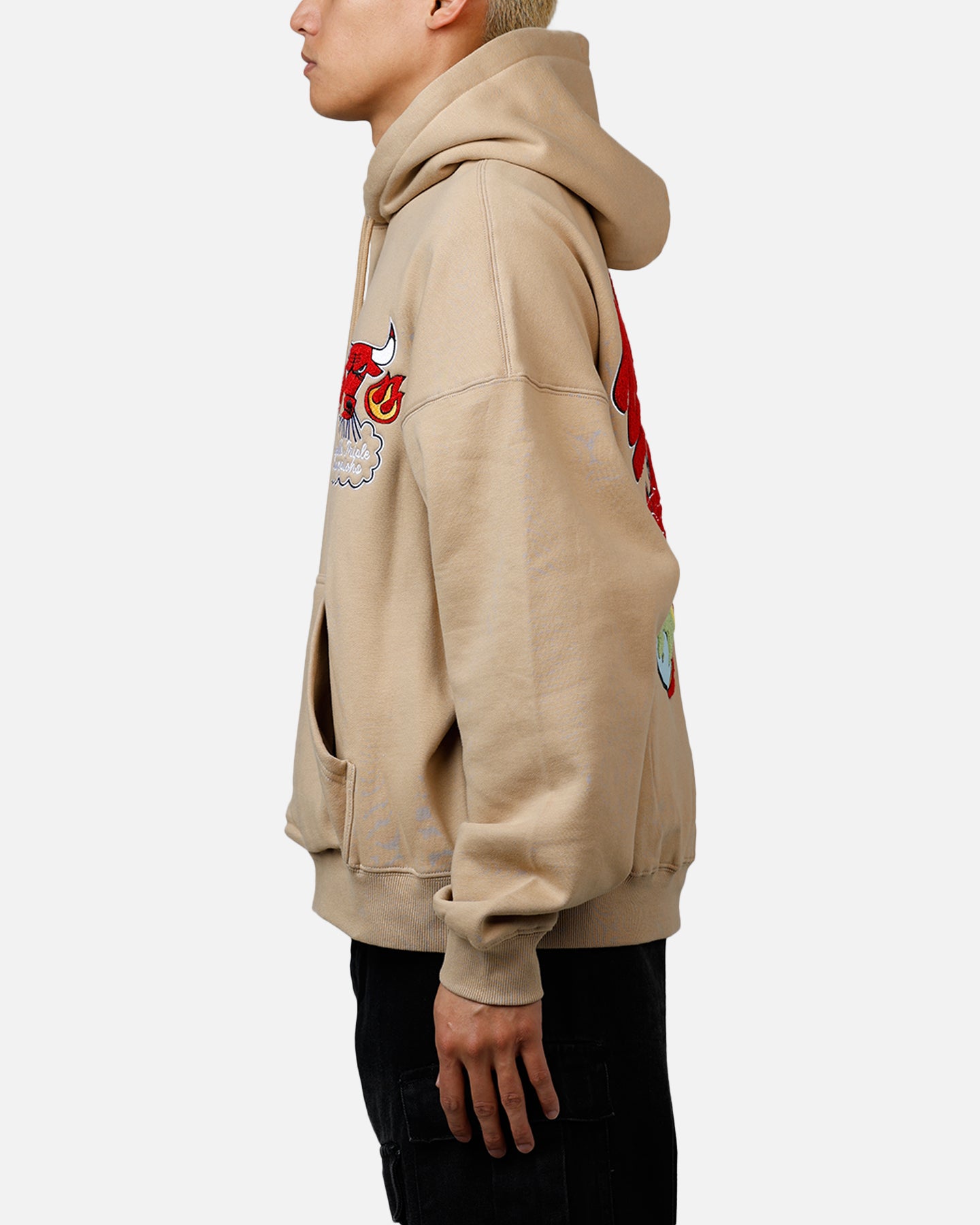 Mitchell & Ness Chicago Bulls Fireball Hoodie Tan、mySite、zt4zffjzw