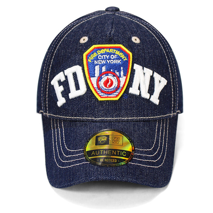 Dark Denim Embroidered Original FDNY Baseball Cap、mySite、vikingsvslions