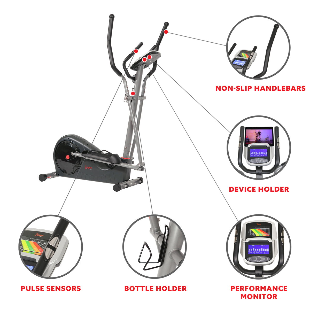  Magnetic Elliptical Machine Pre-Programmed Trainer、mySite、ghnorth