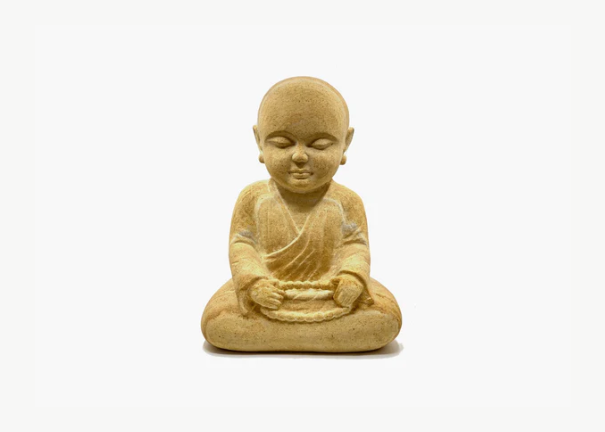 Baby Monk - Sandstone Statue (Medium, 31cm)、mySite、topwebapps