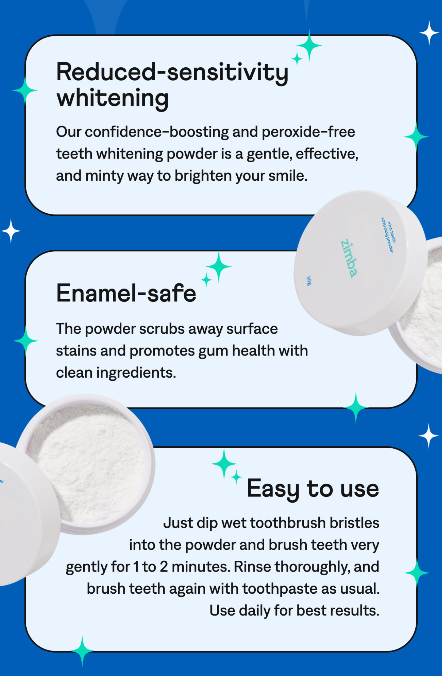 Teeth Whitening Powder + FREE Bamboo Toothbrush、mySite、gigharbornorthrealestate