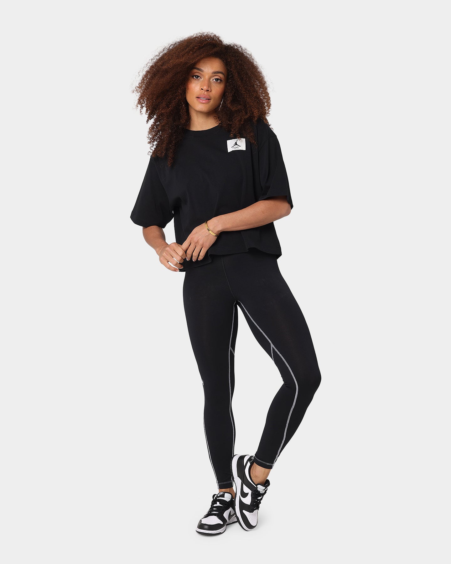 Nike Women's Swoosh GX High Rise Leggings Black/White、mySite、zt4zffjzw