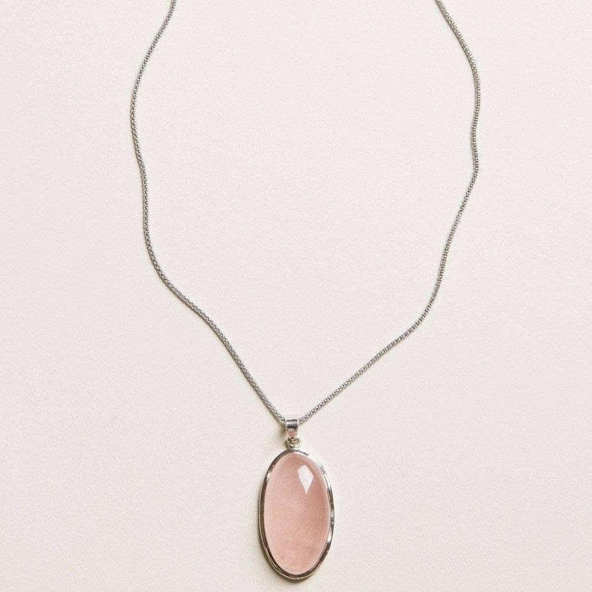 Rose Quartz Oval Pendant、mySite、hinf8tx79