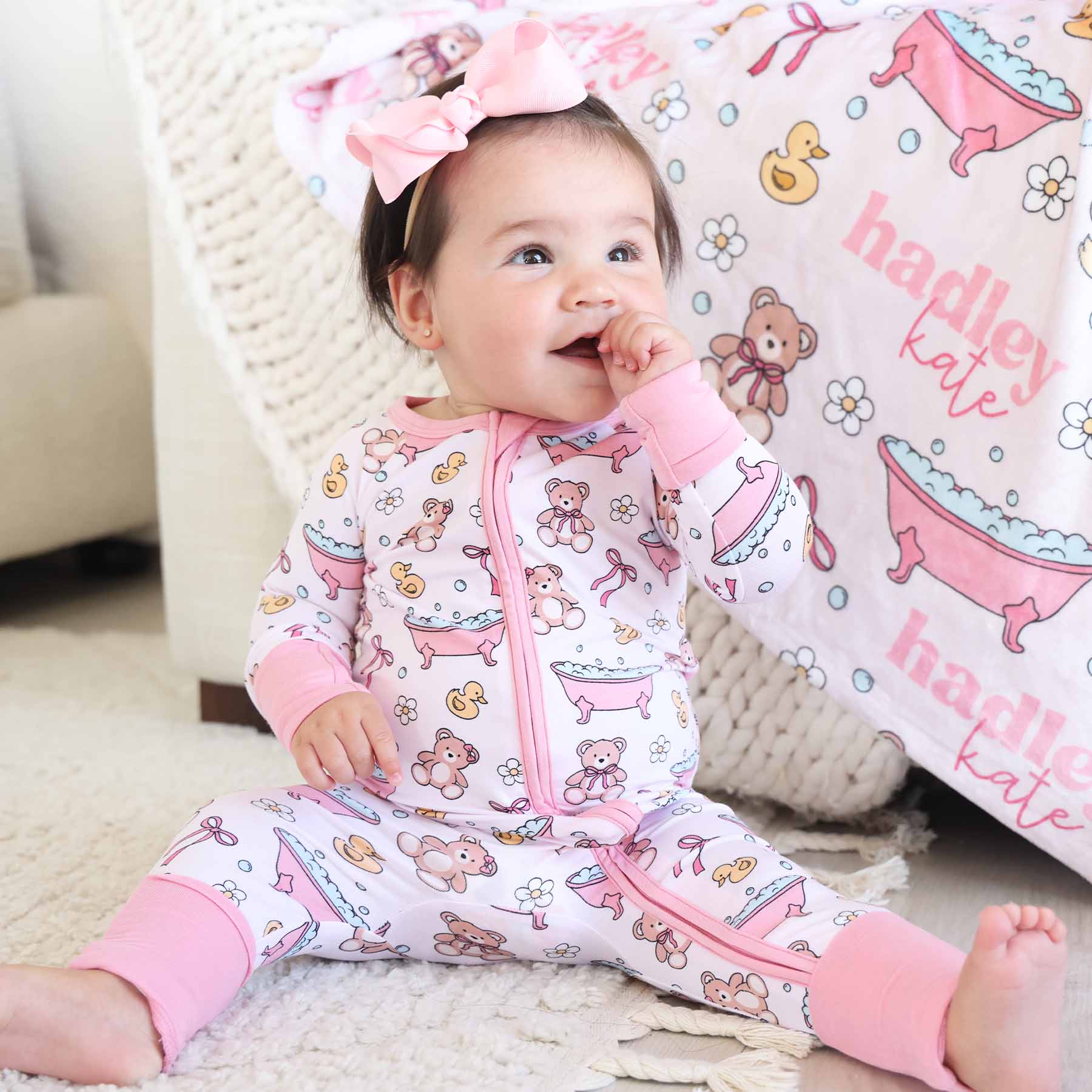  Bathtime Besties Convertible Zip Romper | Pink、mySite、layawaytickets