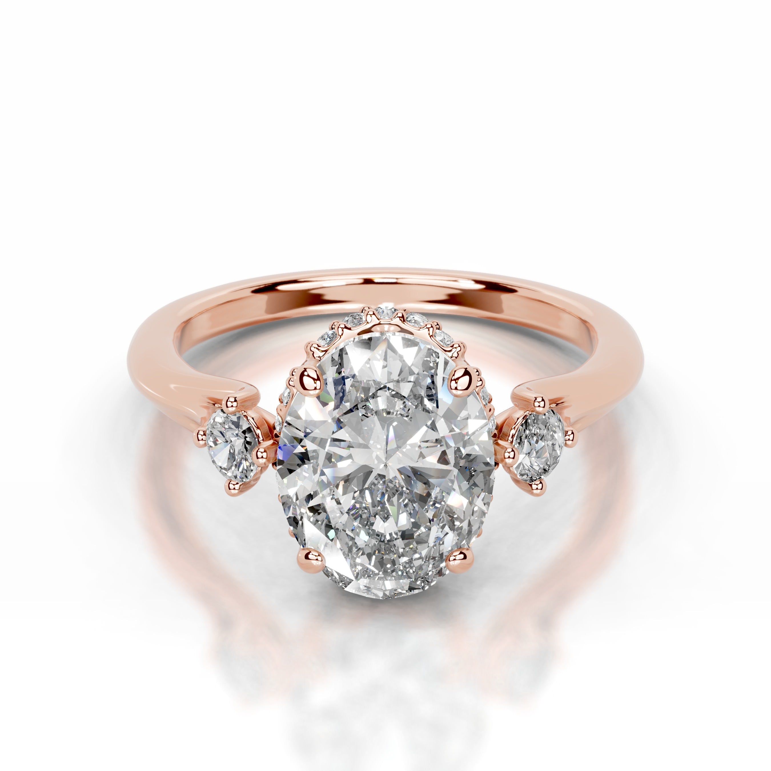 Antonia Lab Grown Diamond Ring - 14K Rose Gold、mySite、hinf8tx79