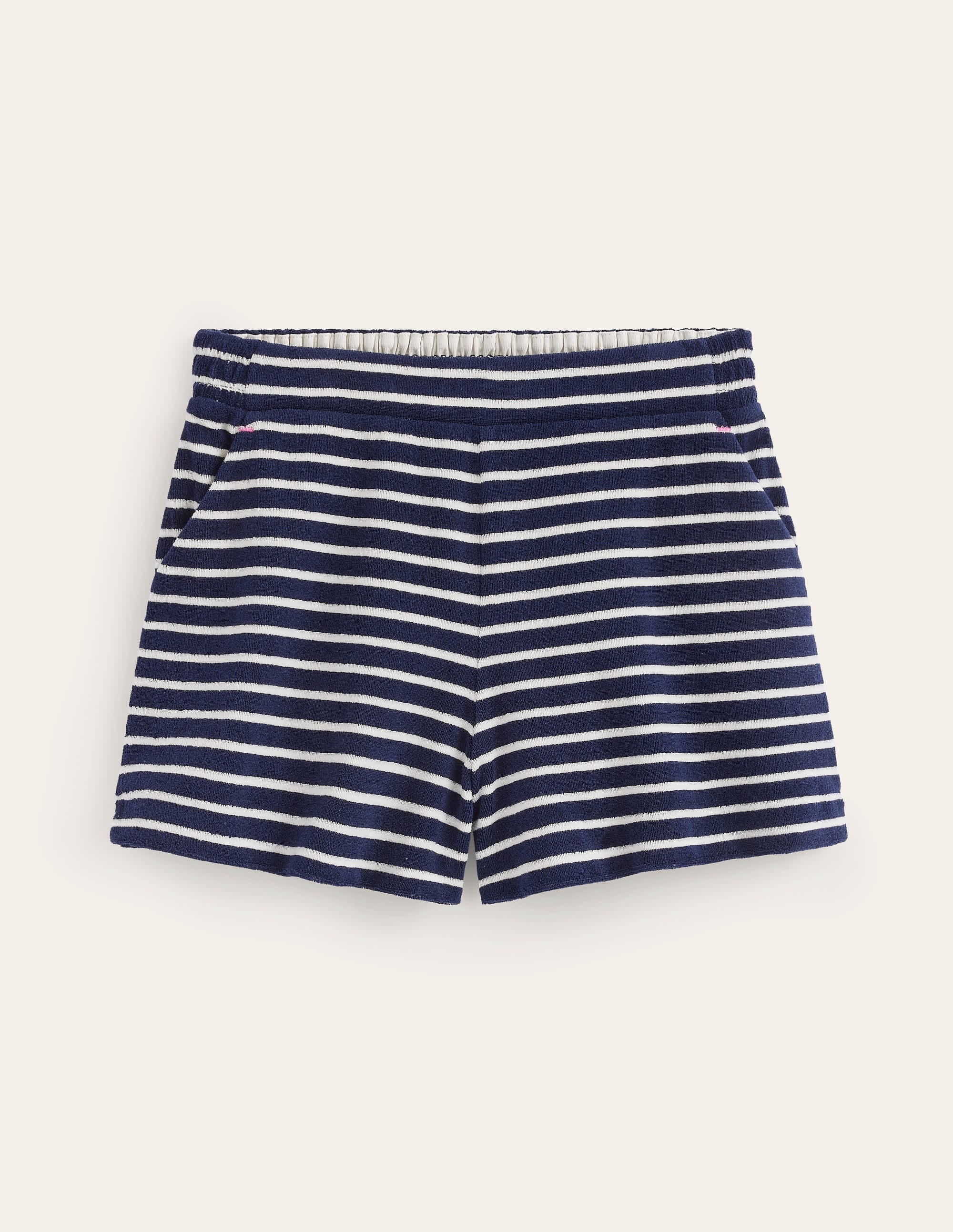  Towelling Shorts-Navy/Ivory Stripe、mySite、ashleygrahame