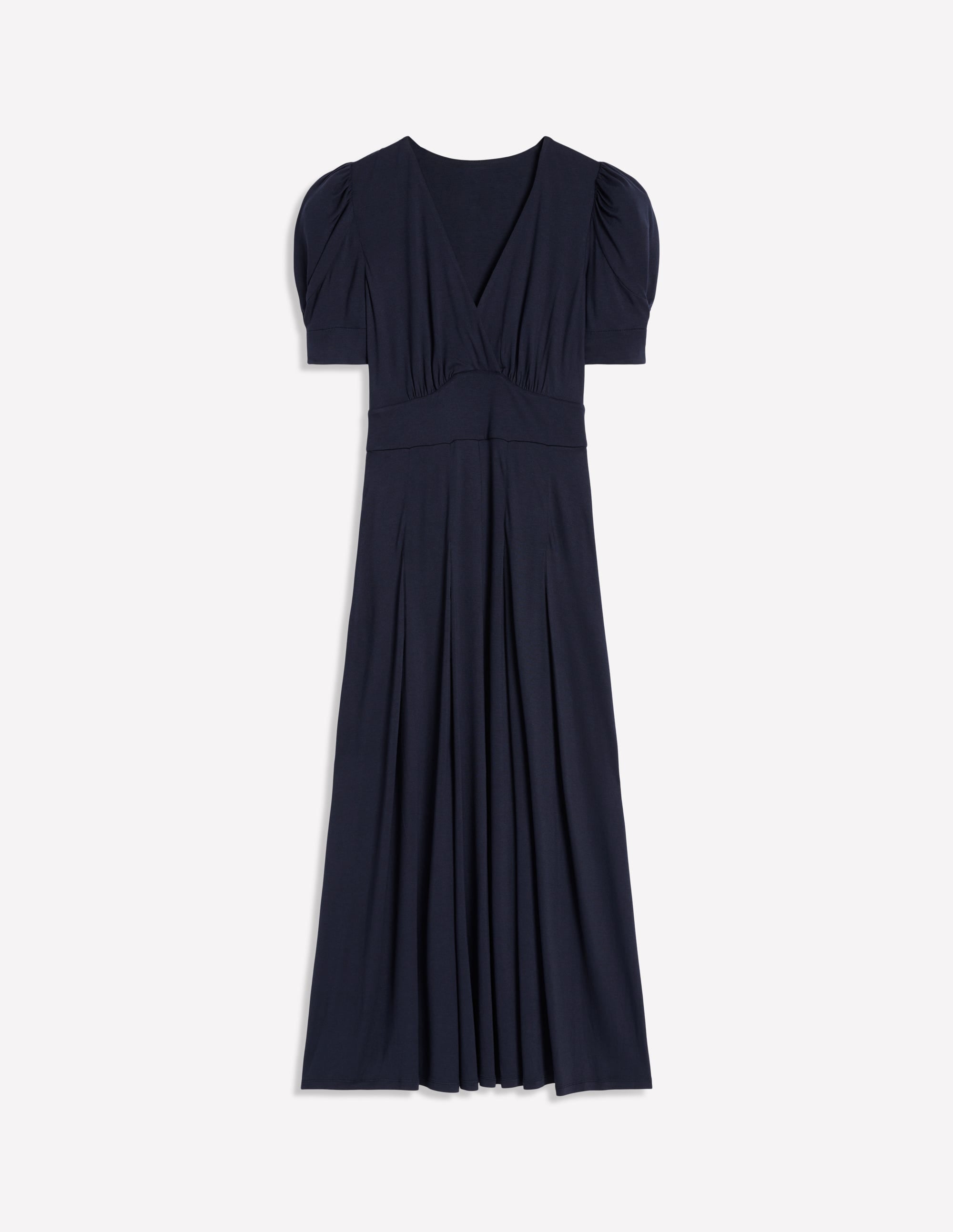  Kristen Pleated Jersey Dress-Navy、mySite、ashleygrahame