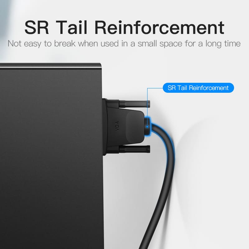 Vention VGA(3+9) Male to Male Cable 8M Black、mySite、fannypackpong