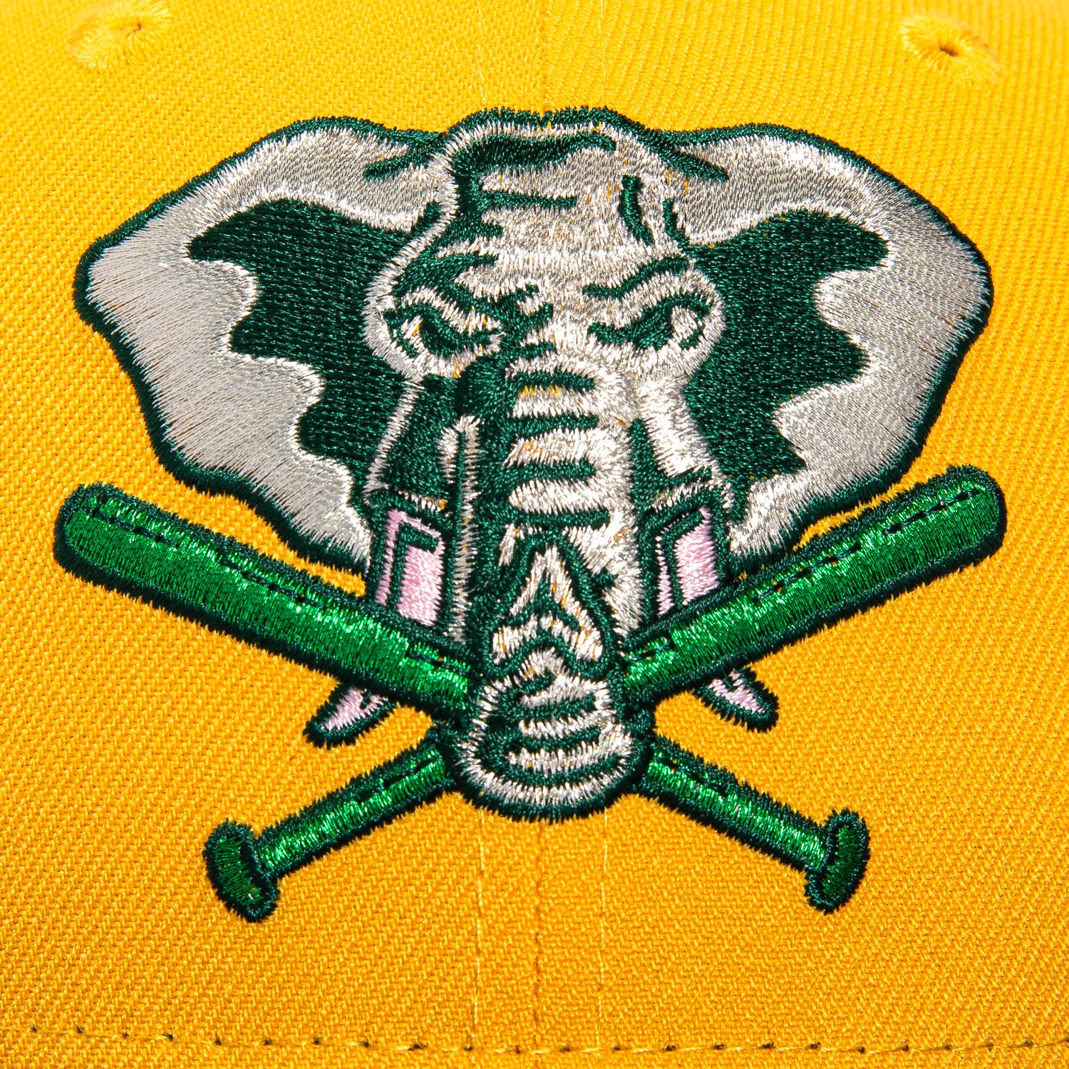 New Era 59Fifty Oakland Athletics Oakland Flag Patch Stomper Hat - Gold, Green、mySite、vikingsvslions