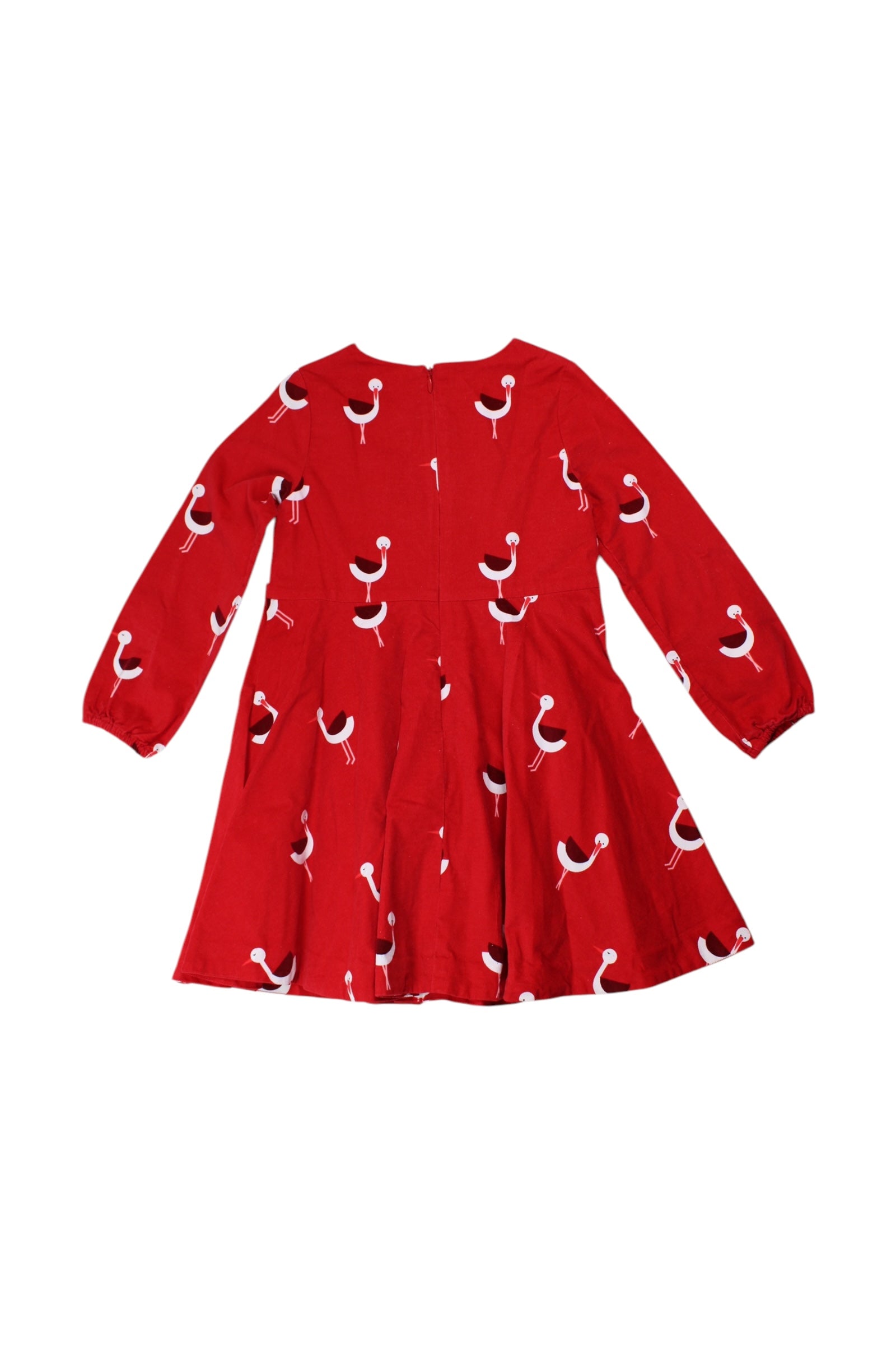 Jacadi Bird Pattern Long Sleeve Dress 6T、mySite、g9winljtr