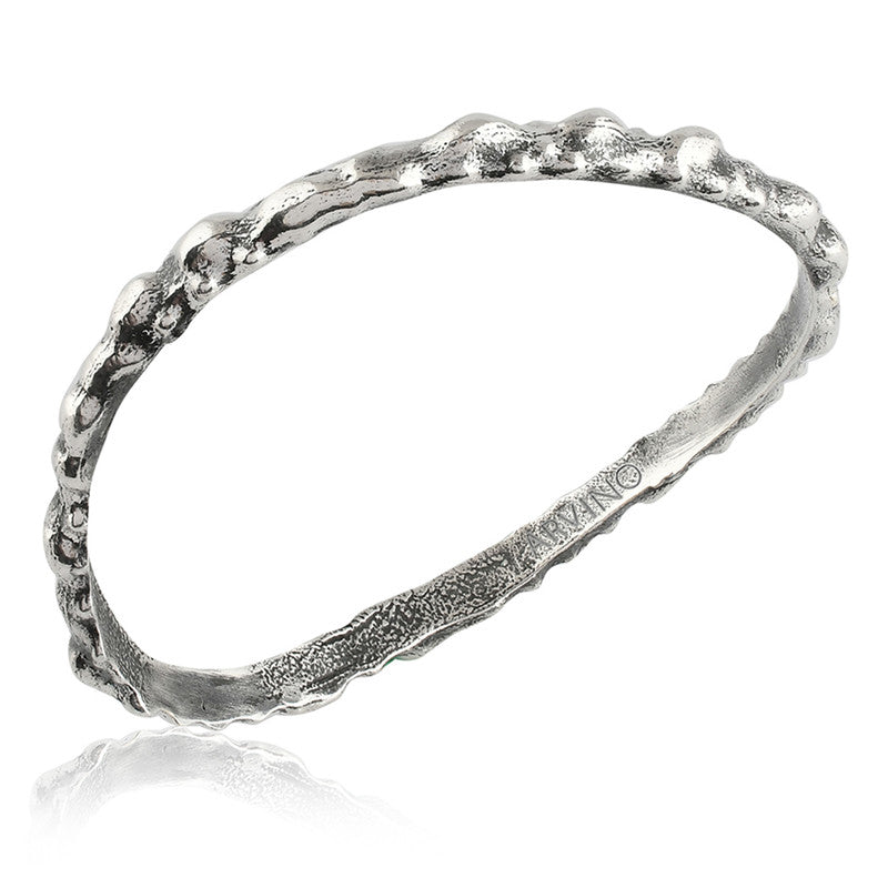 Textured Rowdy Bangles | Silver Oxidize | Silver、mySite、camillekostekn