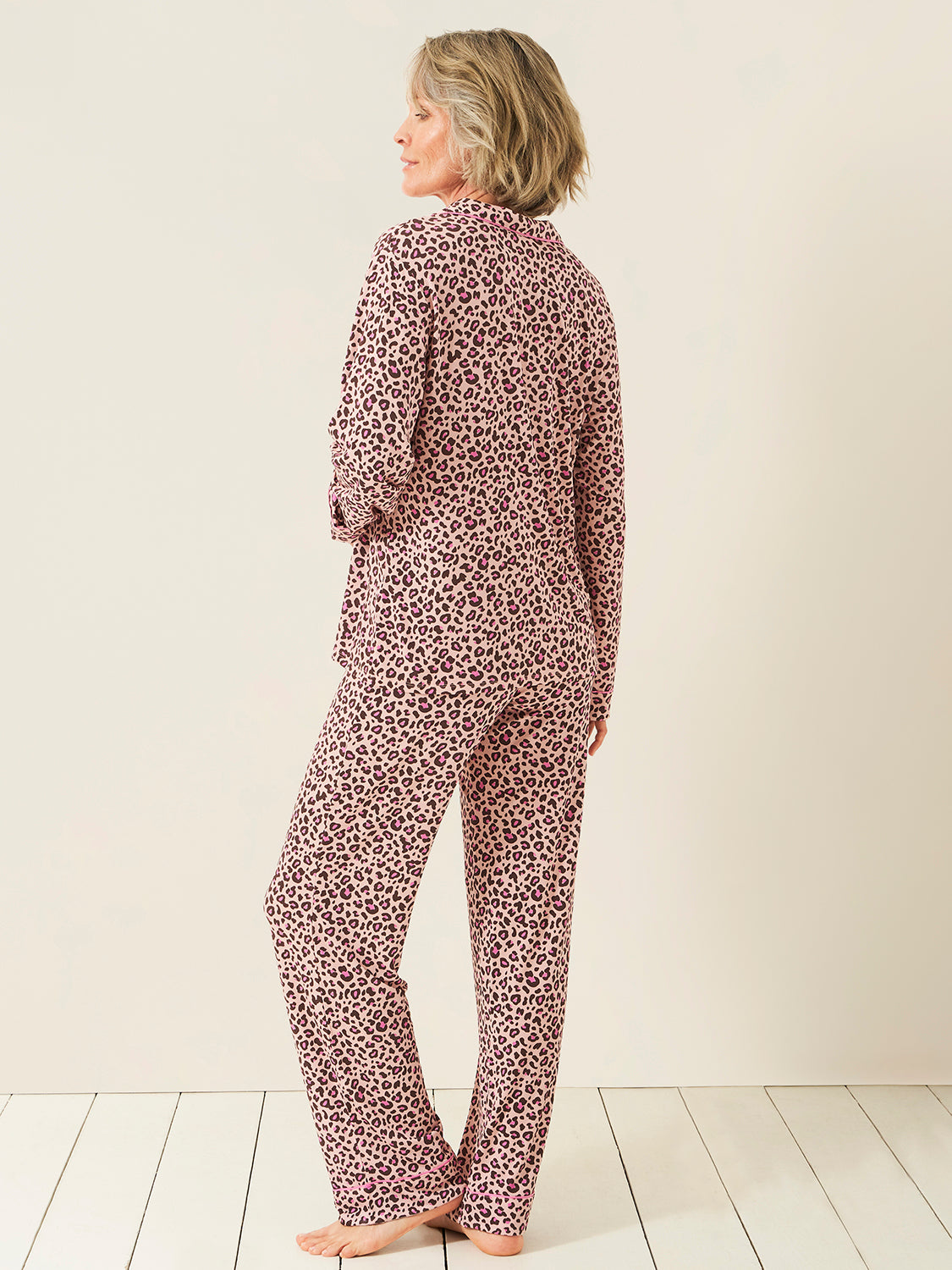 Long Pyjama Set - Liquorice Leopard、mySite、bengalsvssteelers