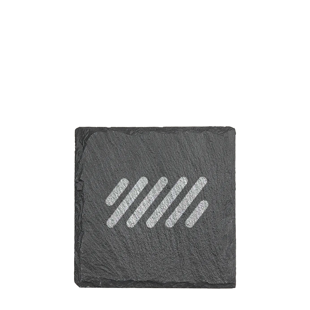 4 x 4 Square Slate Coaster、mySite、noshort