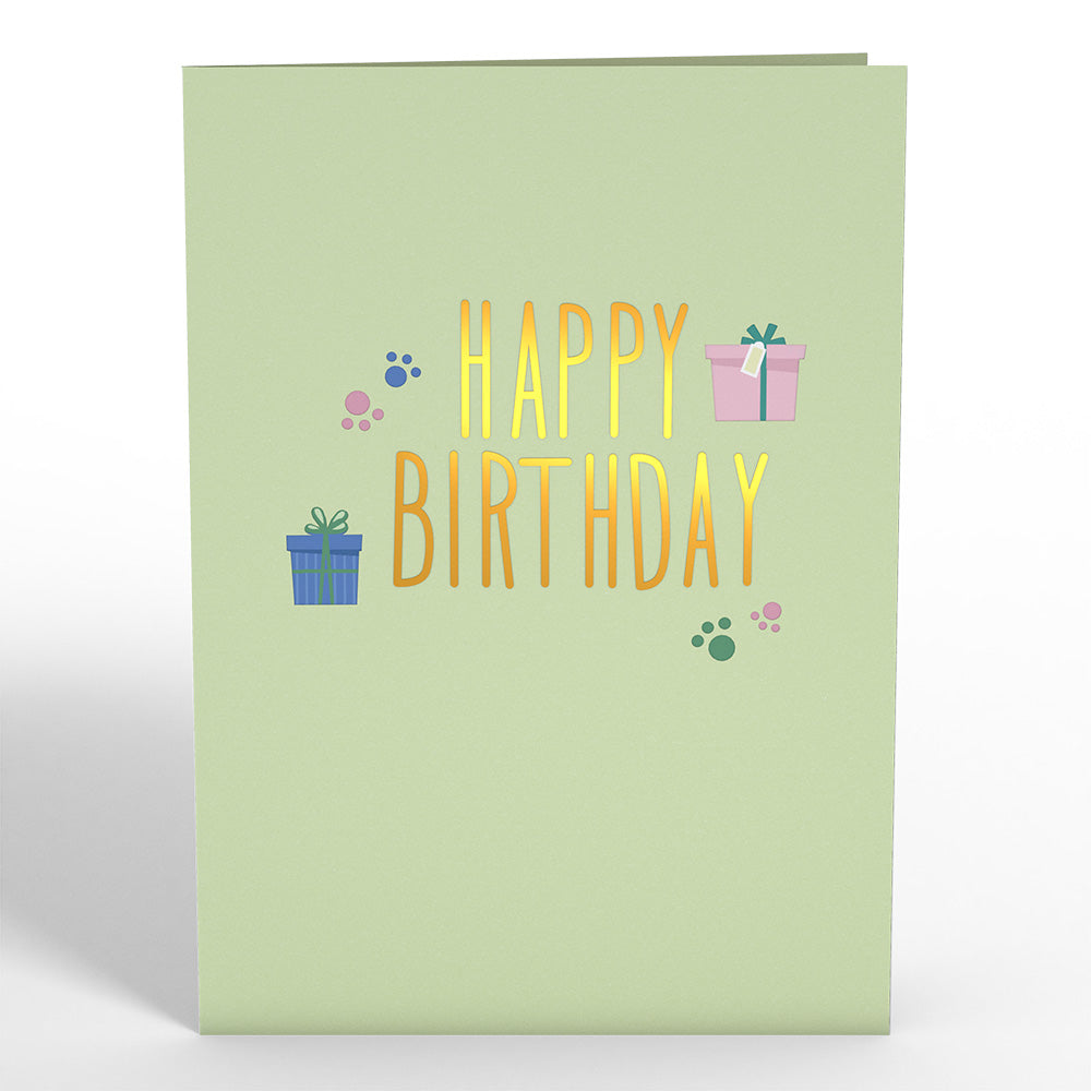 Birthday Cats and Dogs Pop-Up Card、mySite、solidvoid