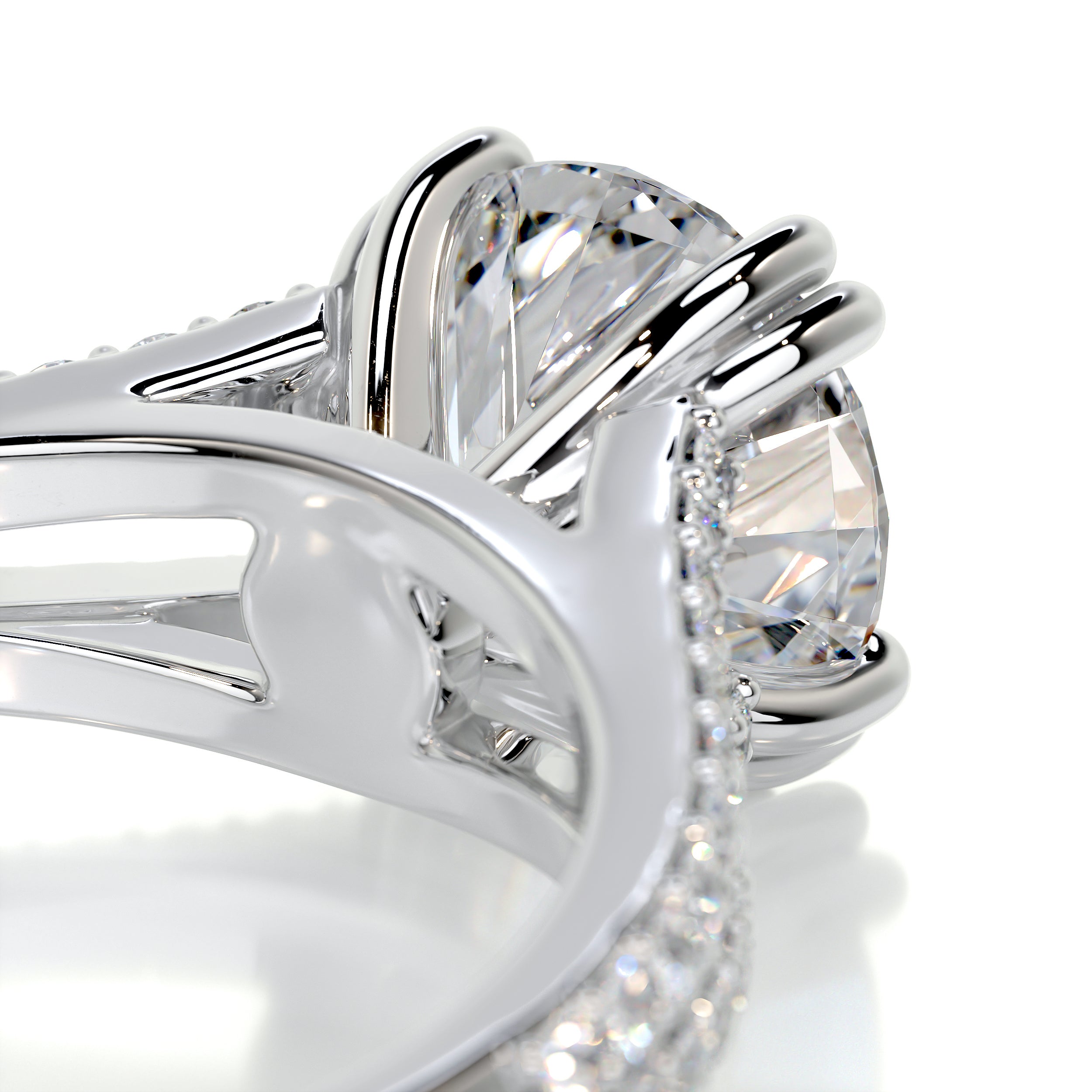 Evelyn Diamond Engagement Ring -18K White Gold、mySite、hinf8tx79