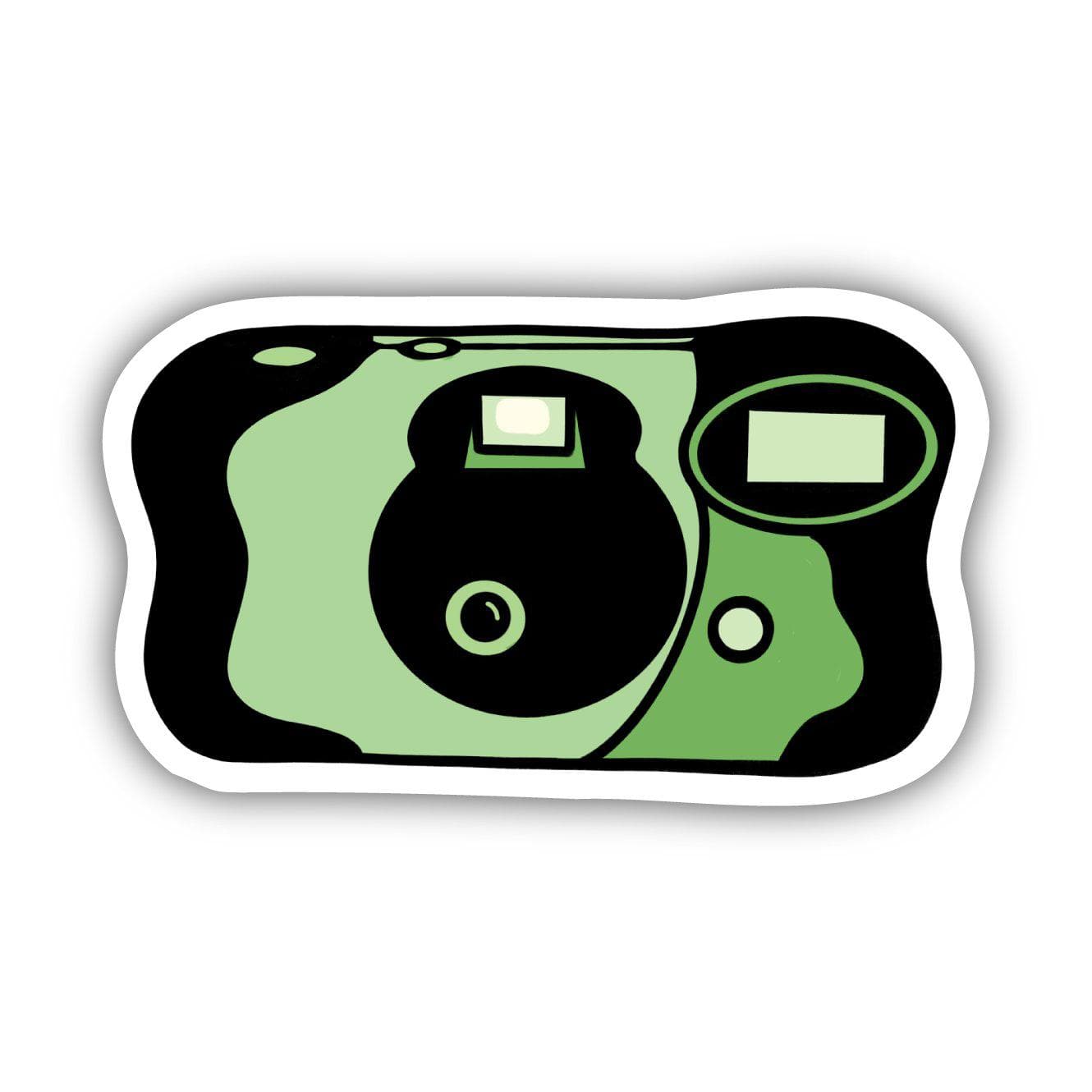  Green Disposable Camera Aesthetic Sticker、mySite、elrpsem3k