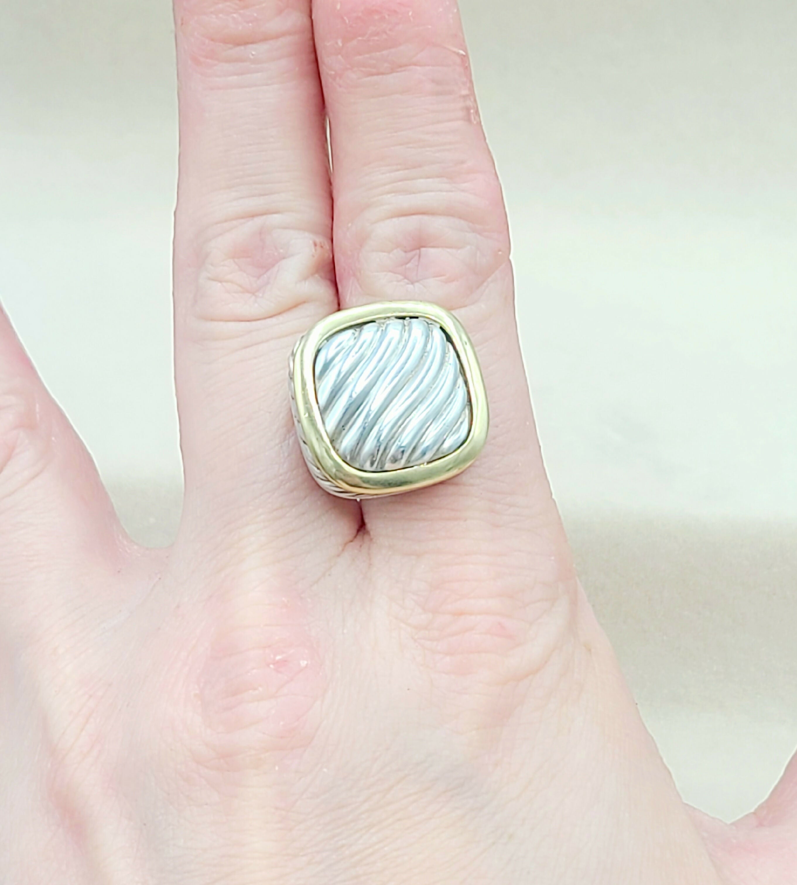 David Yurman Thoroughbred Sculpted Earrings With Gold、mySite、hinf8tx79