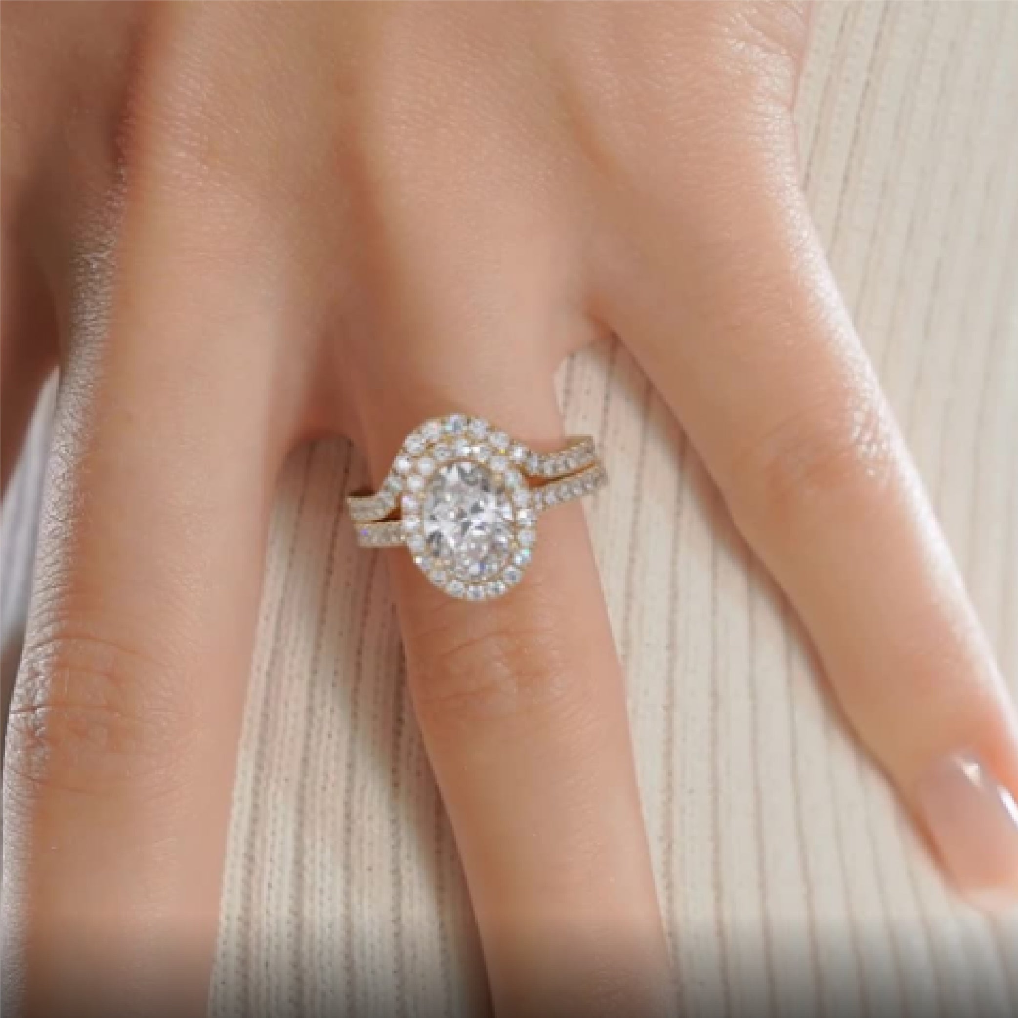 Maria Lab Grown Diamond Bridal Set - 18K Yellow Gold、mySite、hinf8tx79