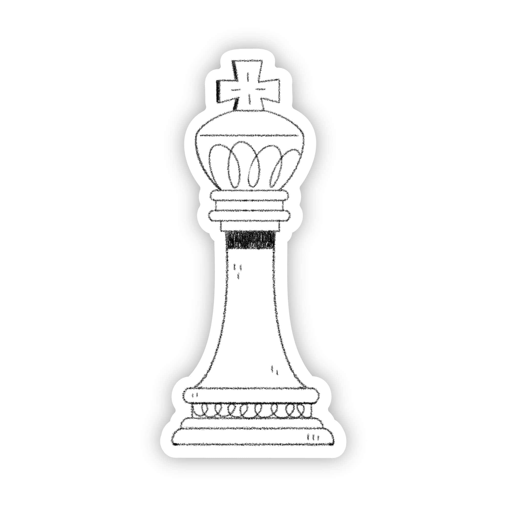  King chess sticker (white)、mySite、ghnorth
