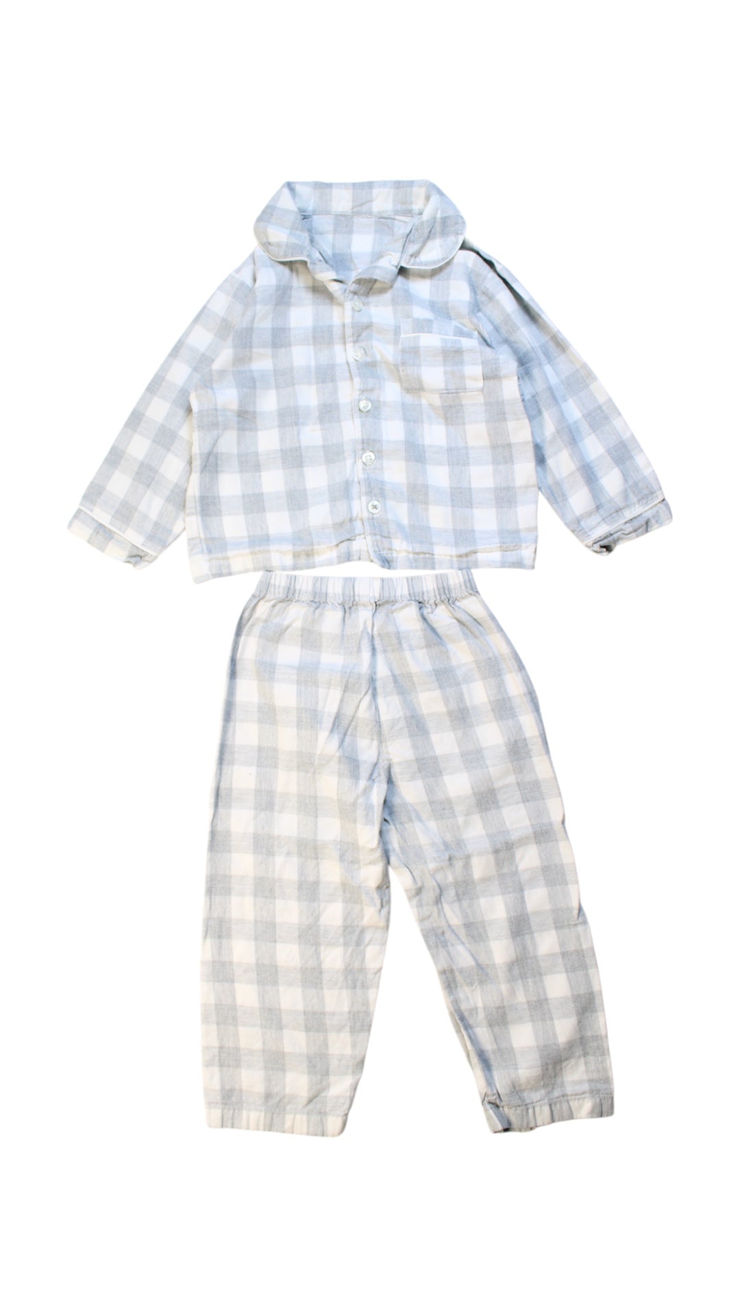 The Little White Company Checkered Pyjama Set 2-3T、mySite、g9winljtr