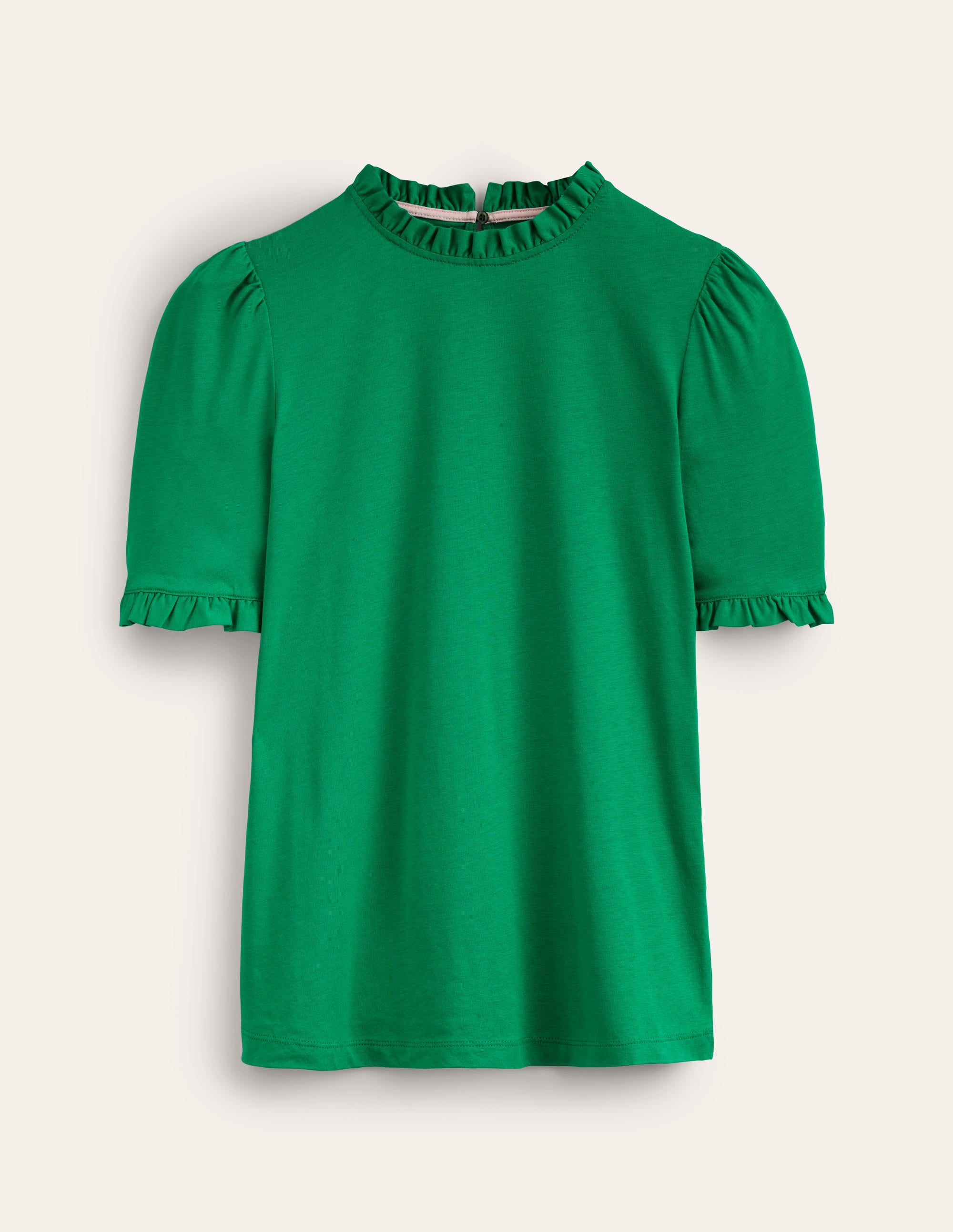  Supersoft Frill Detail T-shirt-Pepper Green、mySite、ashleygrahame