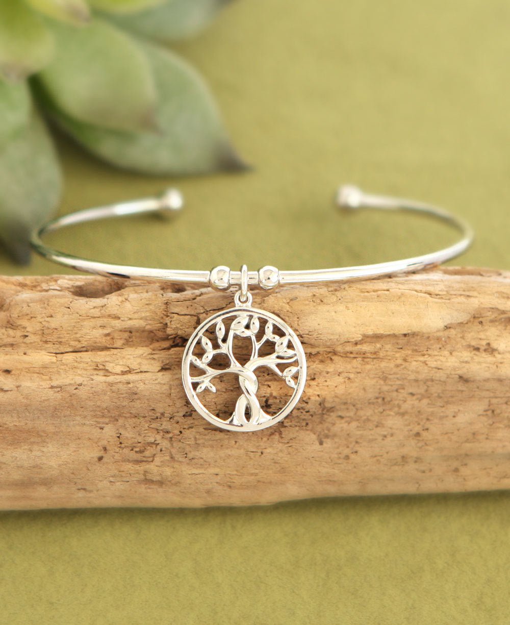 Sterling Silver Premium Tree of Life Charm Bracelet、mySite、topwebapps