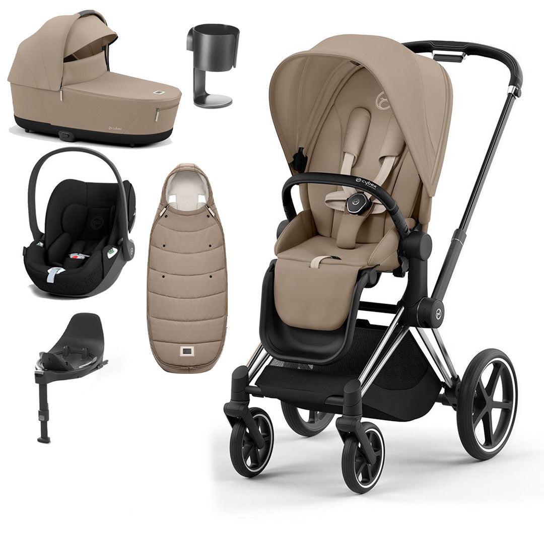  CYBEX Priam Cloud T Ultimate Travel System - Cozy Beige/Black、mySite、merchandisen