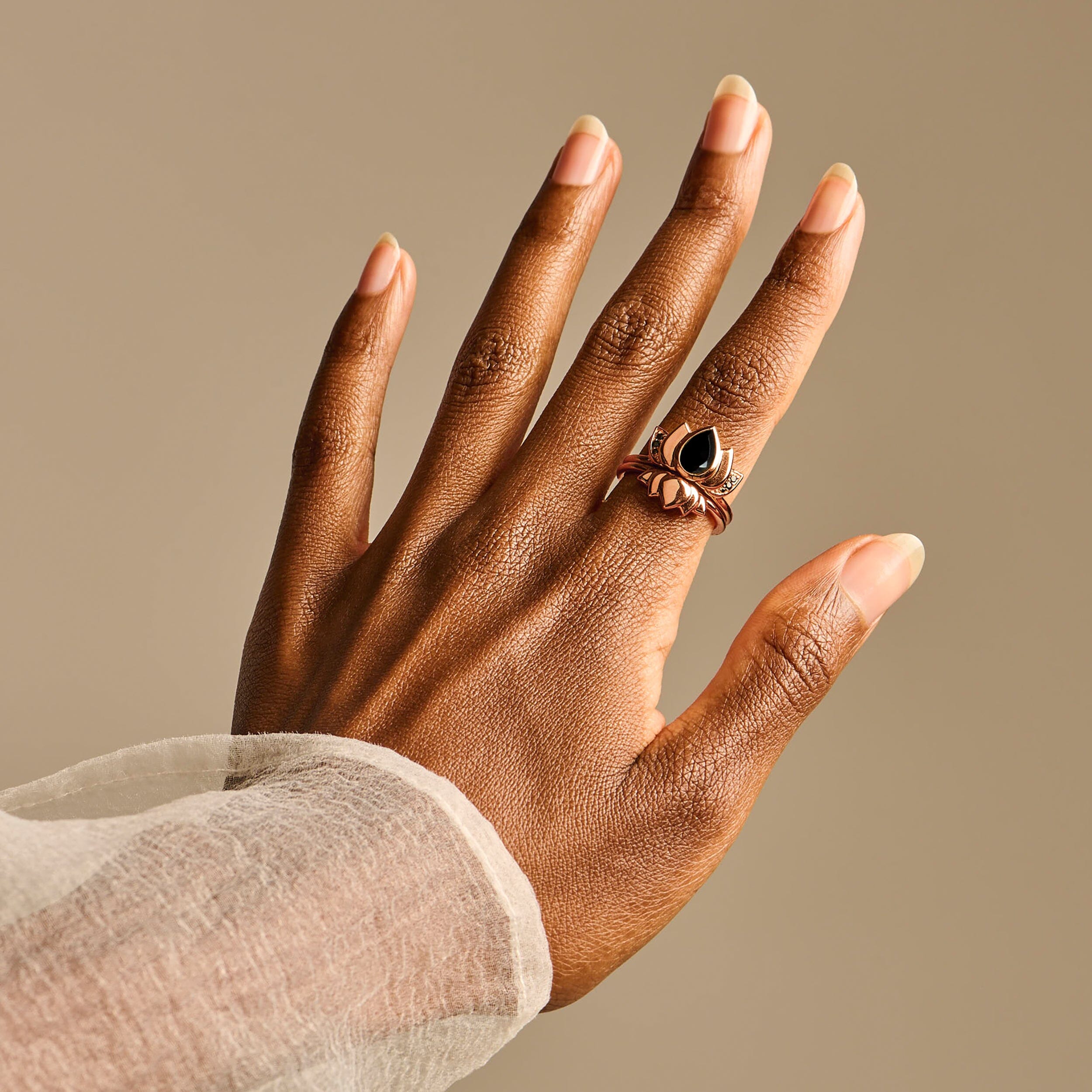 Black Obsidian Rings - Divine Lotus Strength Set、mySite、hinf8tx79