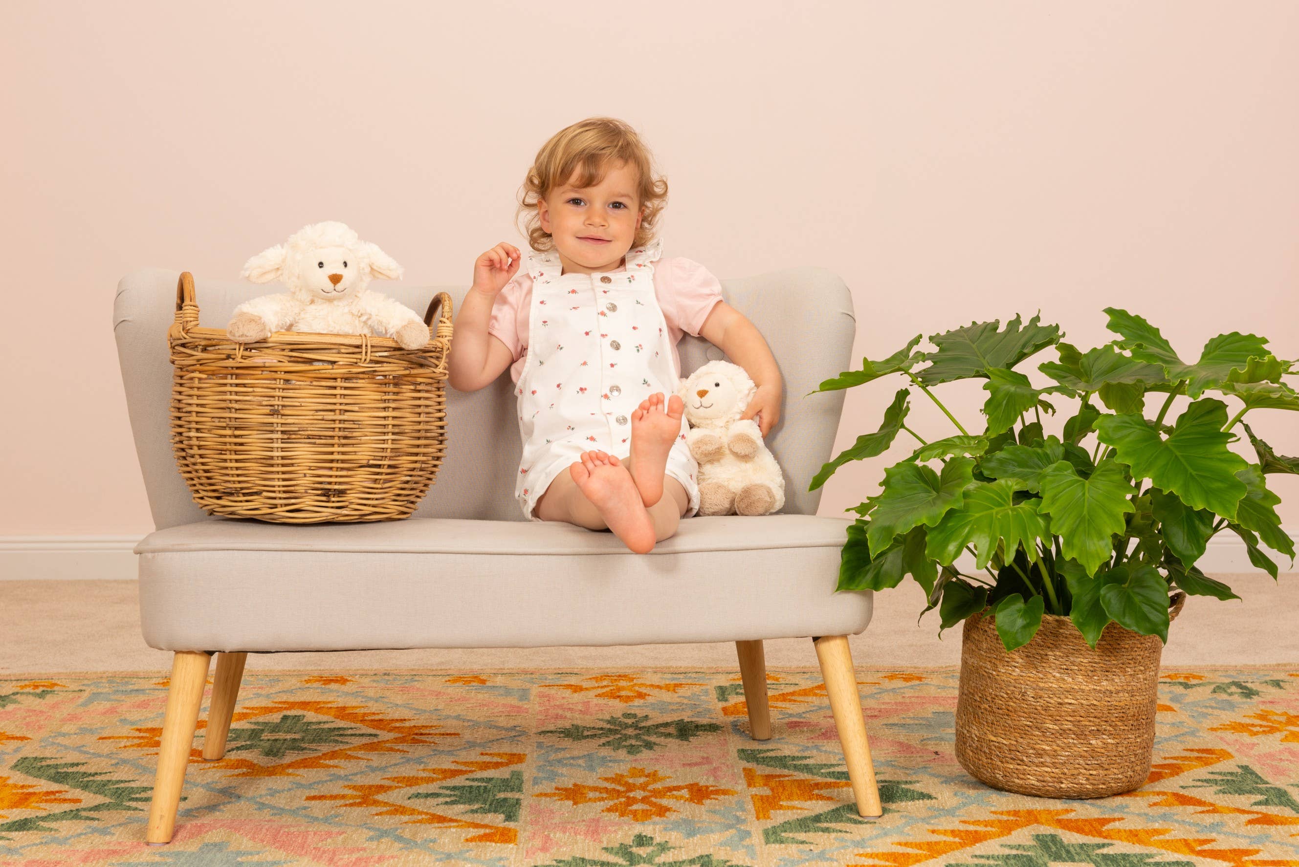 Maggi Plush Baby Sheep 27 cm - Teddy Hermann Little Lamb、mySite、g9winljtr