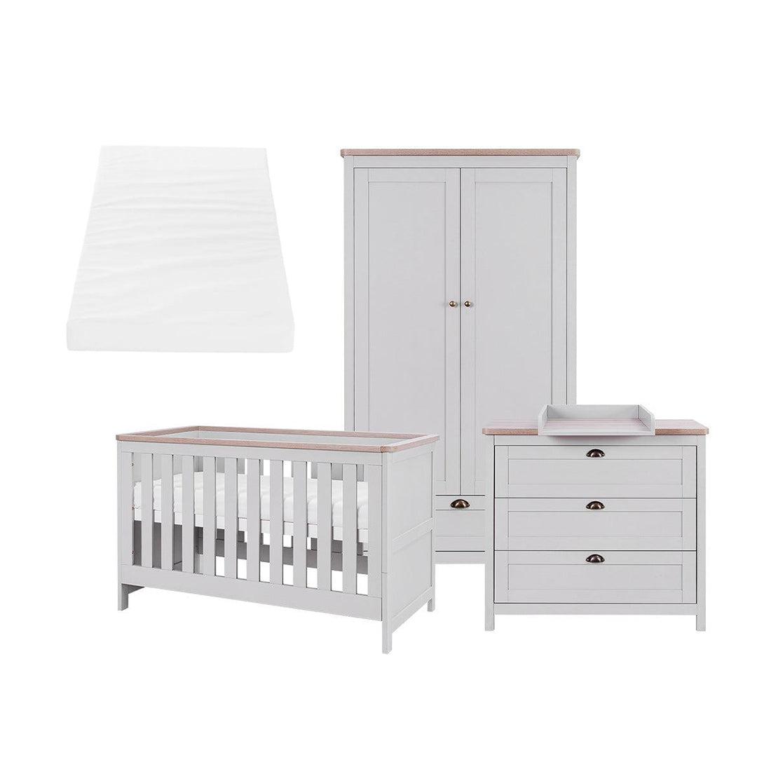  Tutti Bambini Verona 3 Piece Room Set - Dove Grey/Oak、mySite、merchandisen