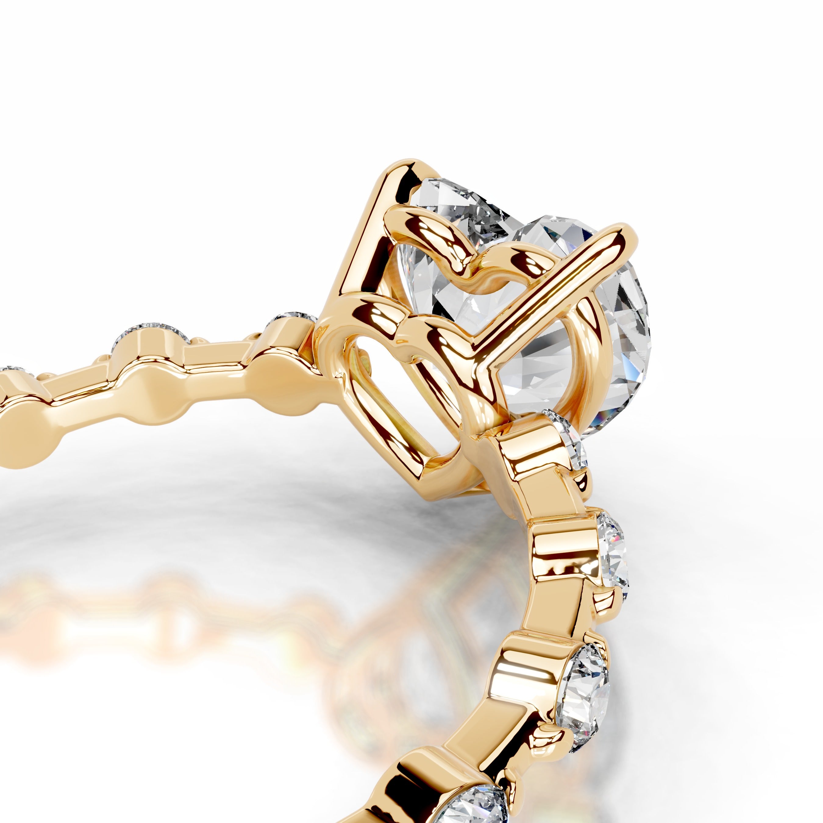 Bell Lab Grown Diamond Ring - 18K Yellow Gold、mySite、hinf8tx79