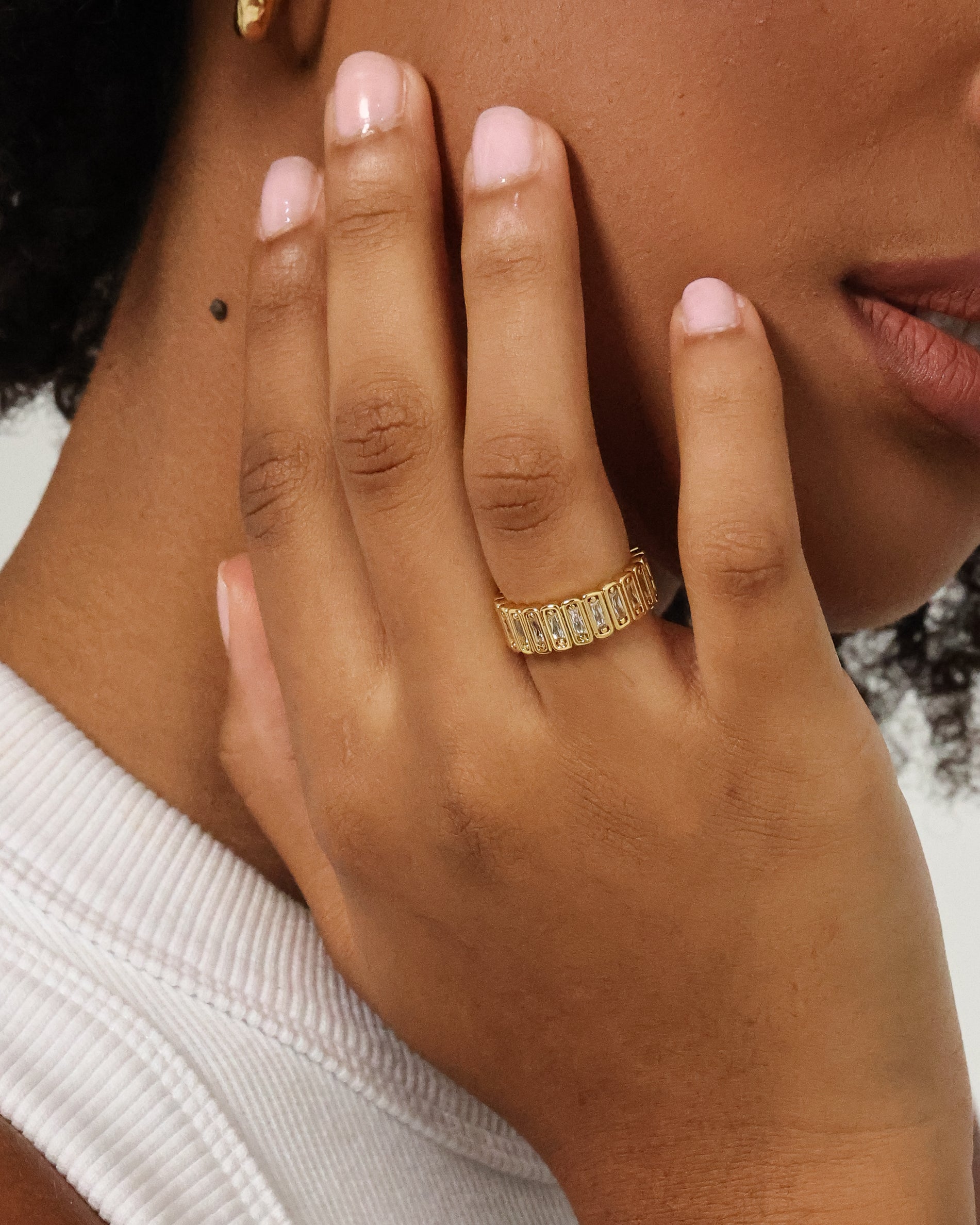 Raising Hell Women's Light Catcher Ring Gold、mySite、zt4zffjzw