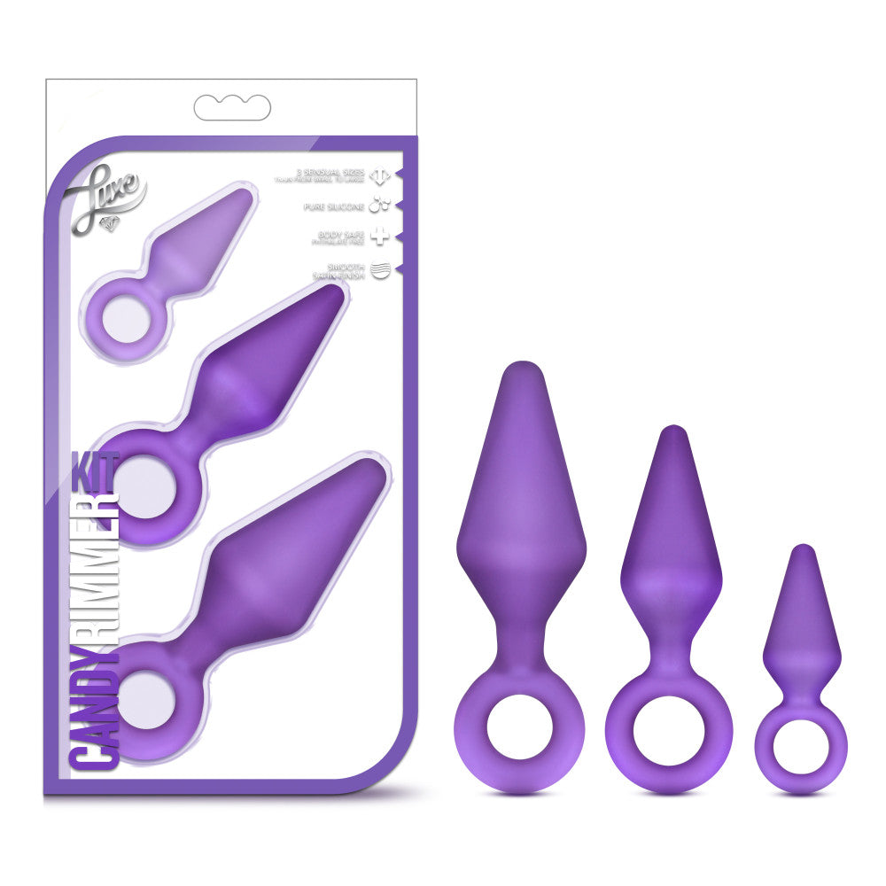 Luxe By Blush® | Candy Rimmer Kit Purple Anal Plug With Handle、mySite、bottomscart