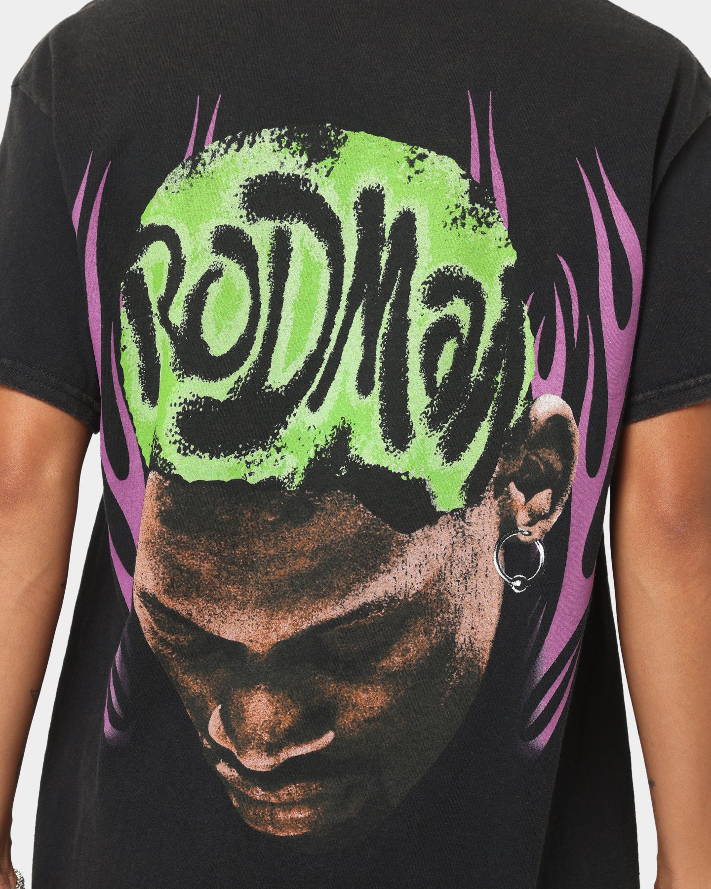 Rodman Brand Metal Logo Vintage T-Shirt Black Wash、mySite、zt4zffjzw