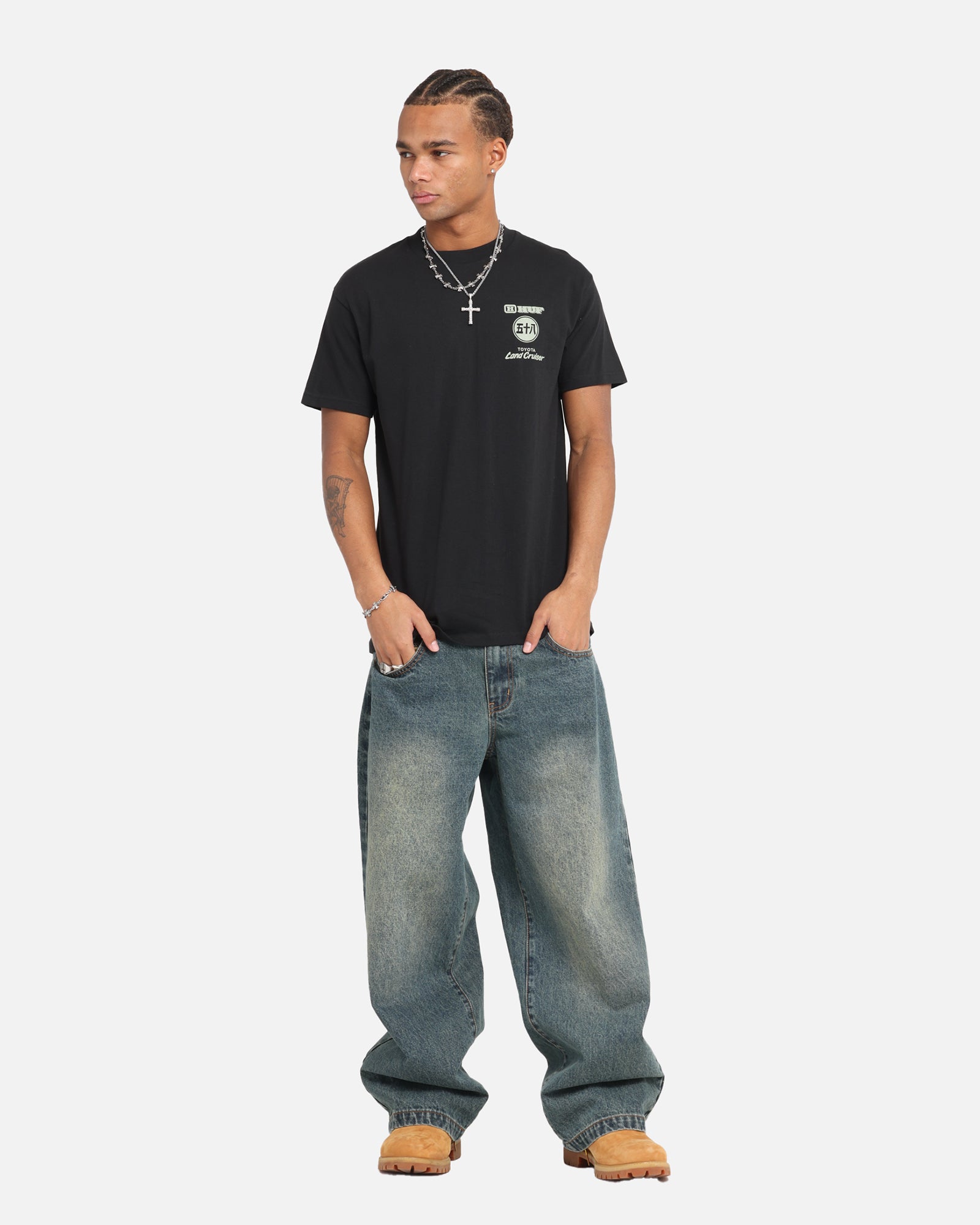 Huf X Toyota Timeline T-Shirt Black/White、mySite、zt4zffjzw