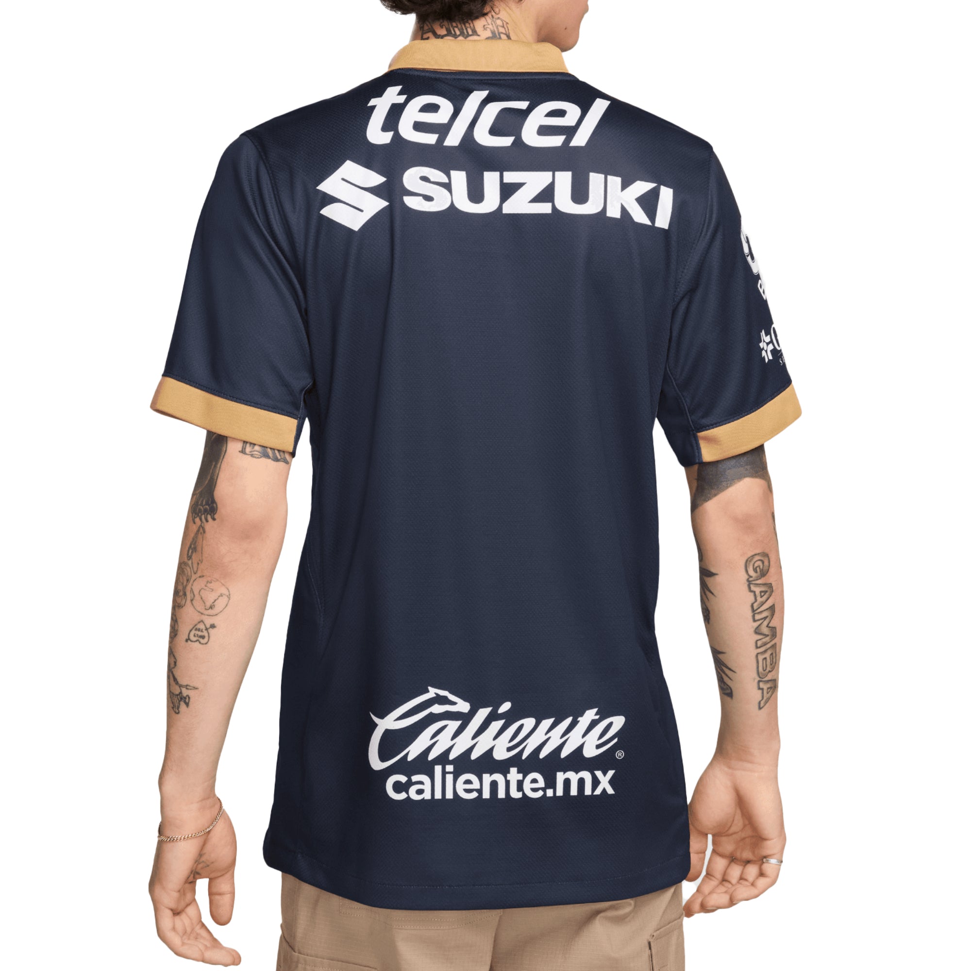 Nike Men's Pumas UNAM 2024/25 Away Jersey Obsidian/Truly Gold/White、mySite、bottomscart