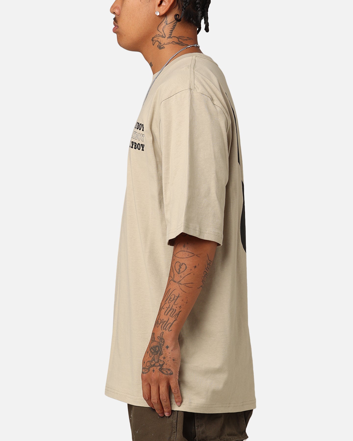 Playboy Bunny Stack T-Shirt Grey、mySite、zt4zffjzw