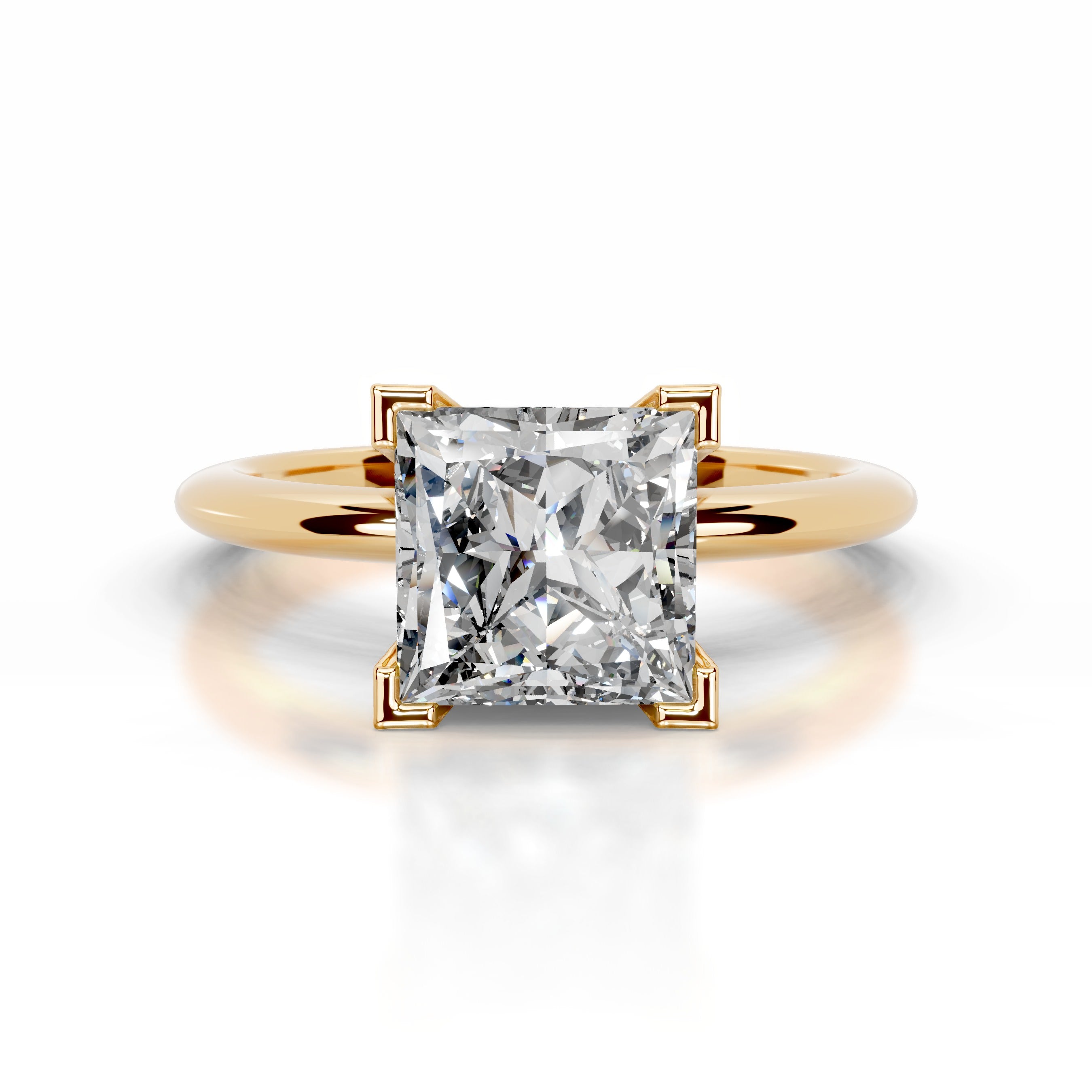 Mila Lab Grown Diamond Ring - 18K Yellow Gold、mySite、hinf8tx79
