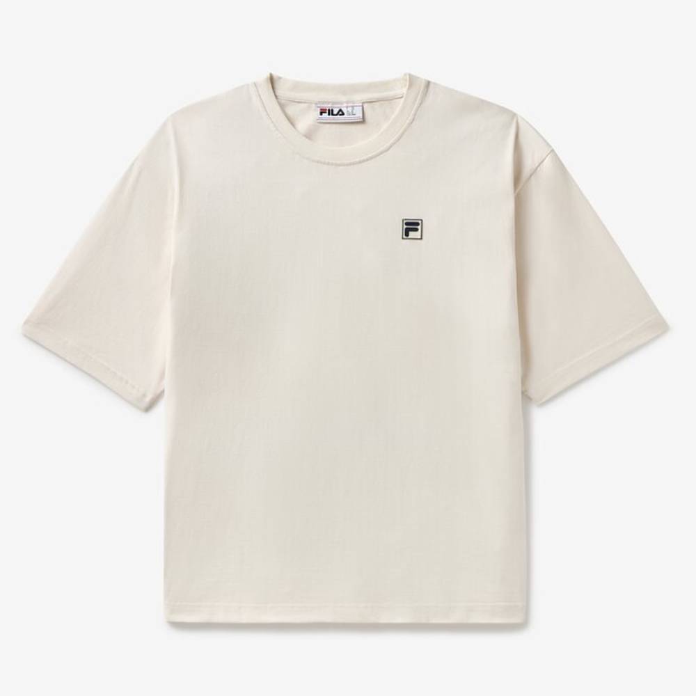Fila Unisex Country Club Raquet Box Tee Top (White)