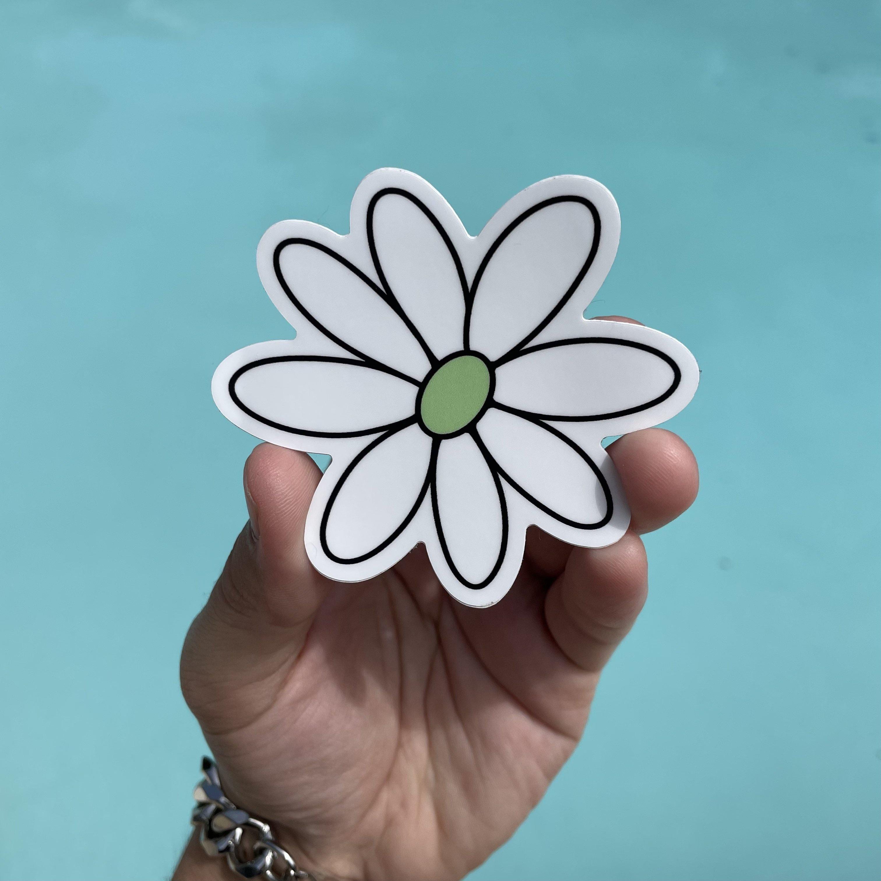  Green Daisy Aesthetic Sticker、mySite、elrpsem3k