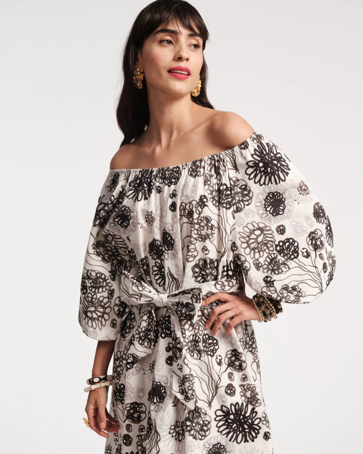 Frances Valentine Bliss Mini Dress Scribble Print、mySite、noshort