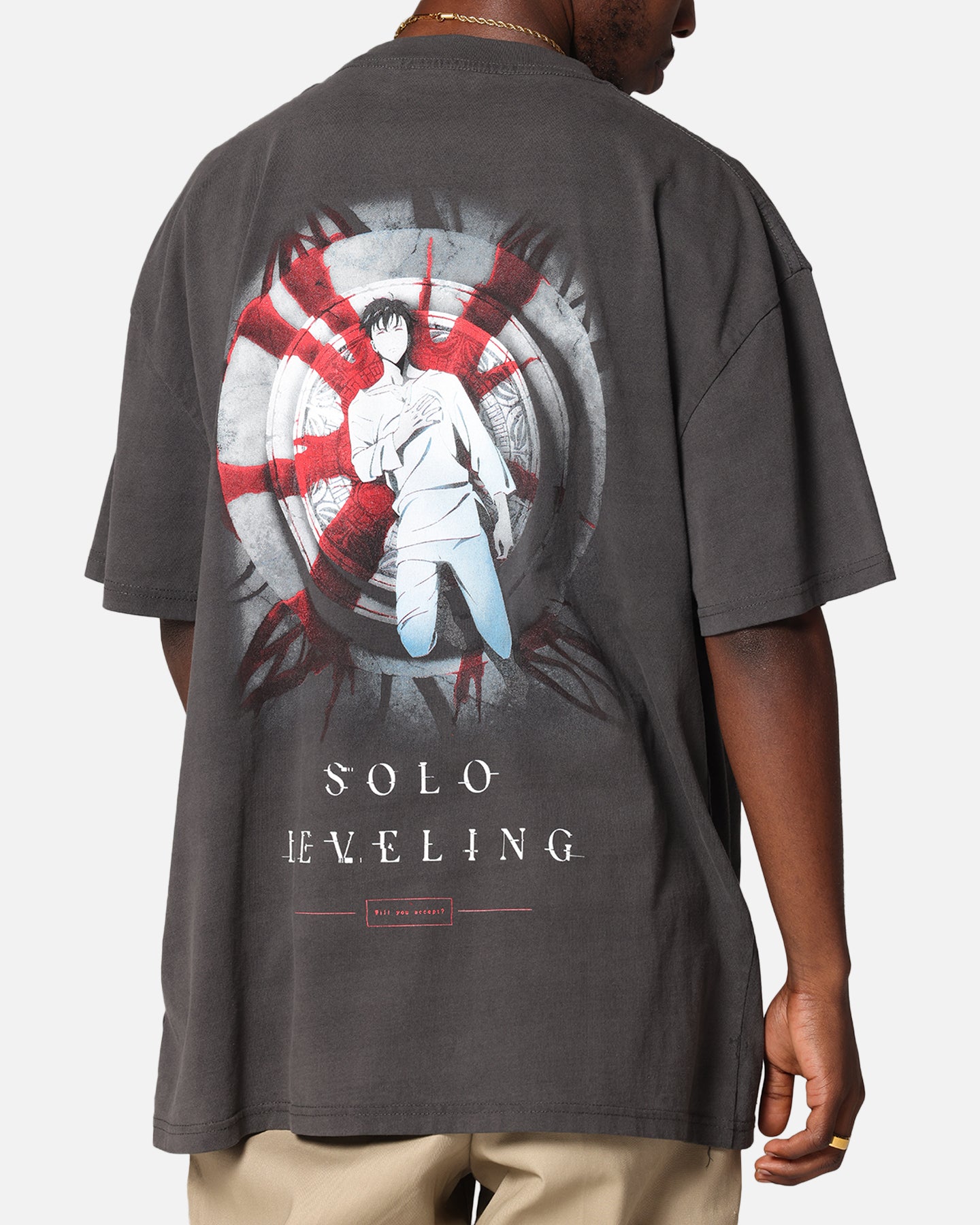 Goat Crew X Solo Leveling Solo Leveling Heavy T-Shirt Black Wash、mySite、zt4zffjzw