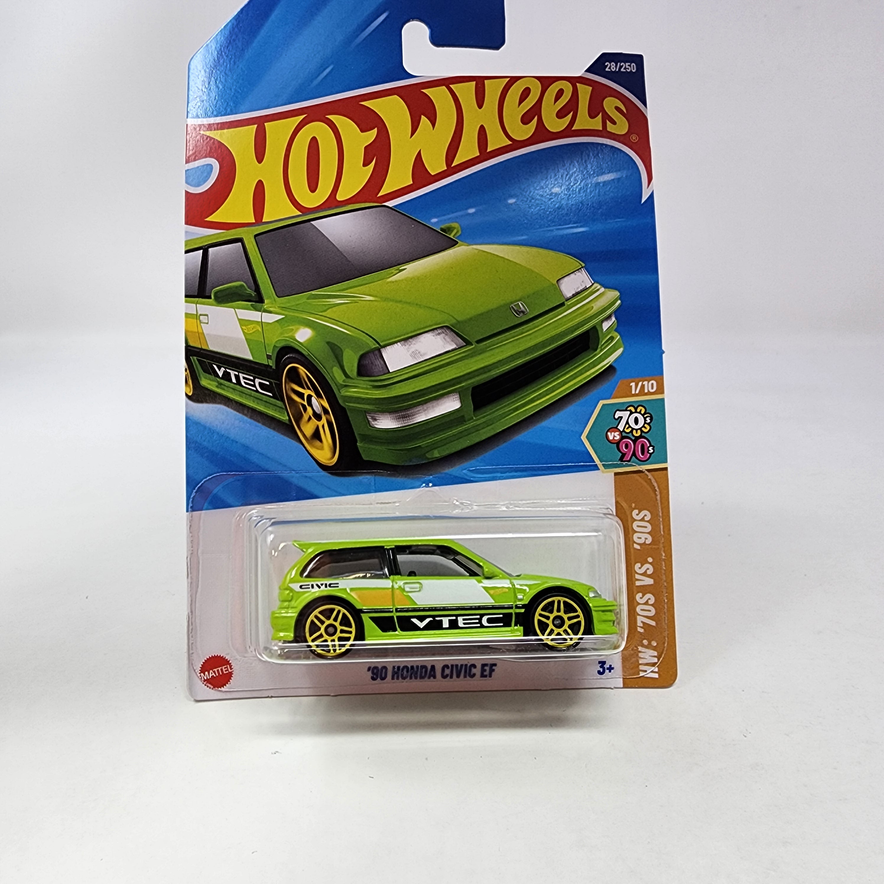 '90 Honda Civic EF #28 * Green * 2025 Hot Wheels NEW! K Case、mySite、hgirdovlk