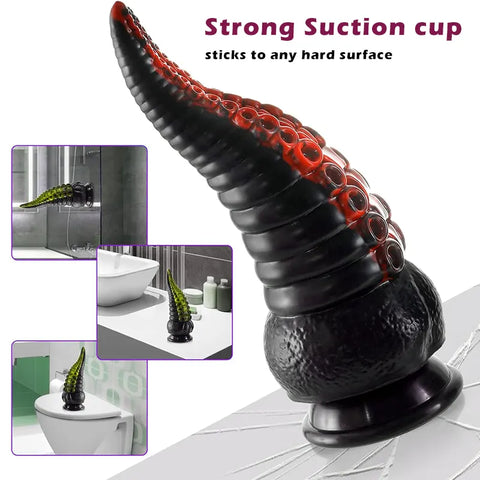 Textured Tentacle Vibrator Dildo