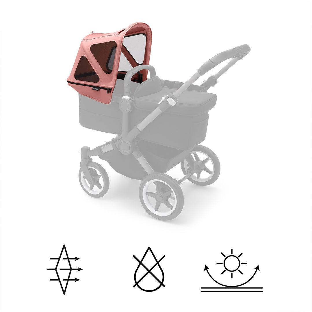  Bugaboo Donkey Breezy Sun Canopy - Morning Pink、mySite、merchandisen
