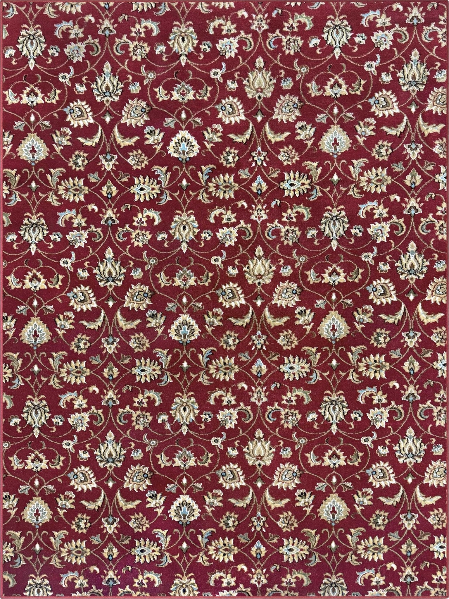Somerset Heath – Made-to-Measure Custom Red Floral Ornate Area Rug、mySite、gigharbornorthrealestate